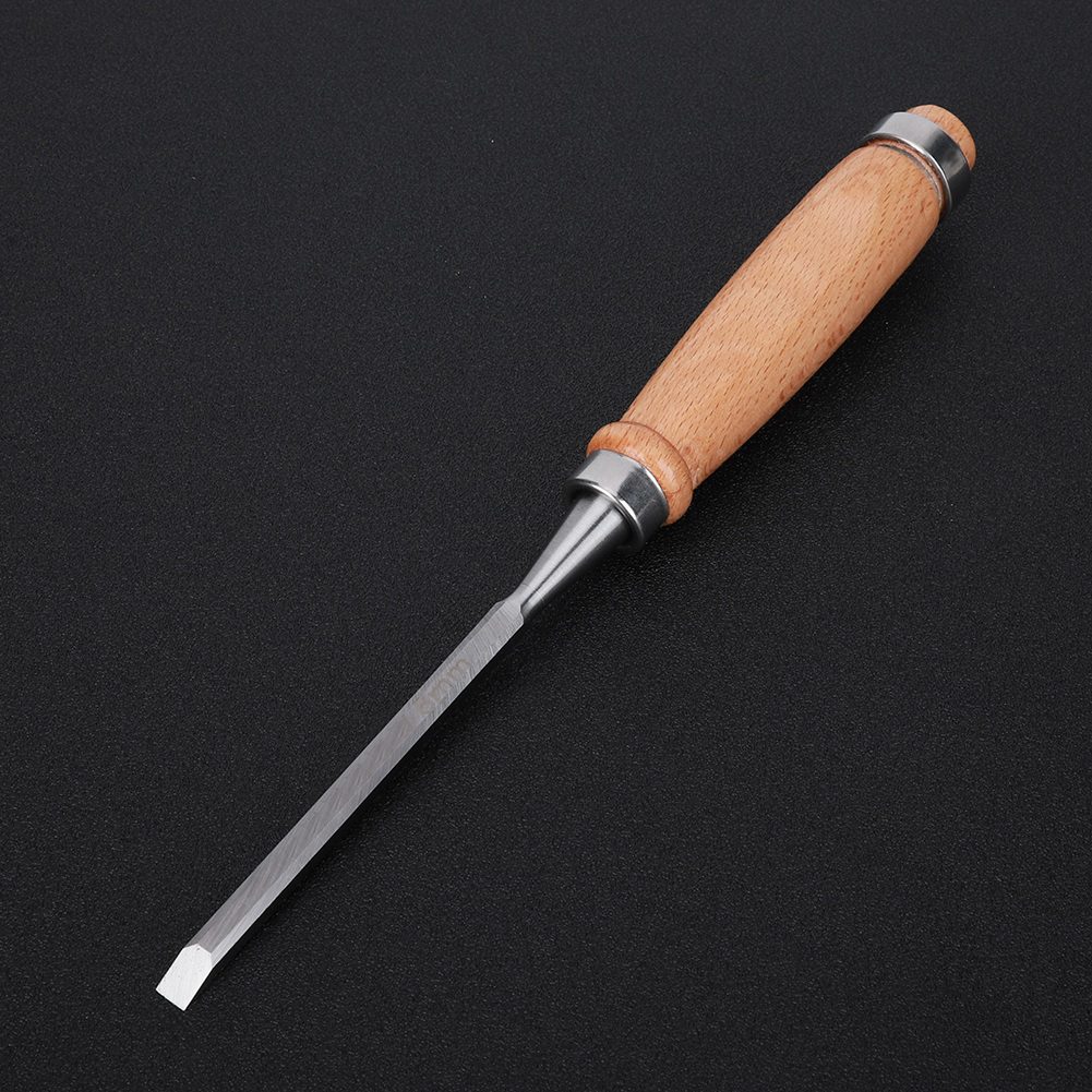 Flachmeißel, Schreinerwerkzeug, Holzgriff, Zubehör Für Die Massivholzbearbeitung, 6 Mm Chrom-vanadium-stahl