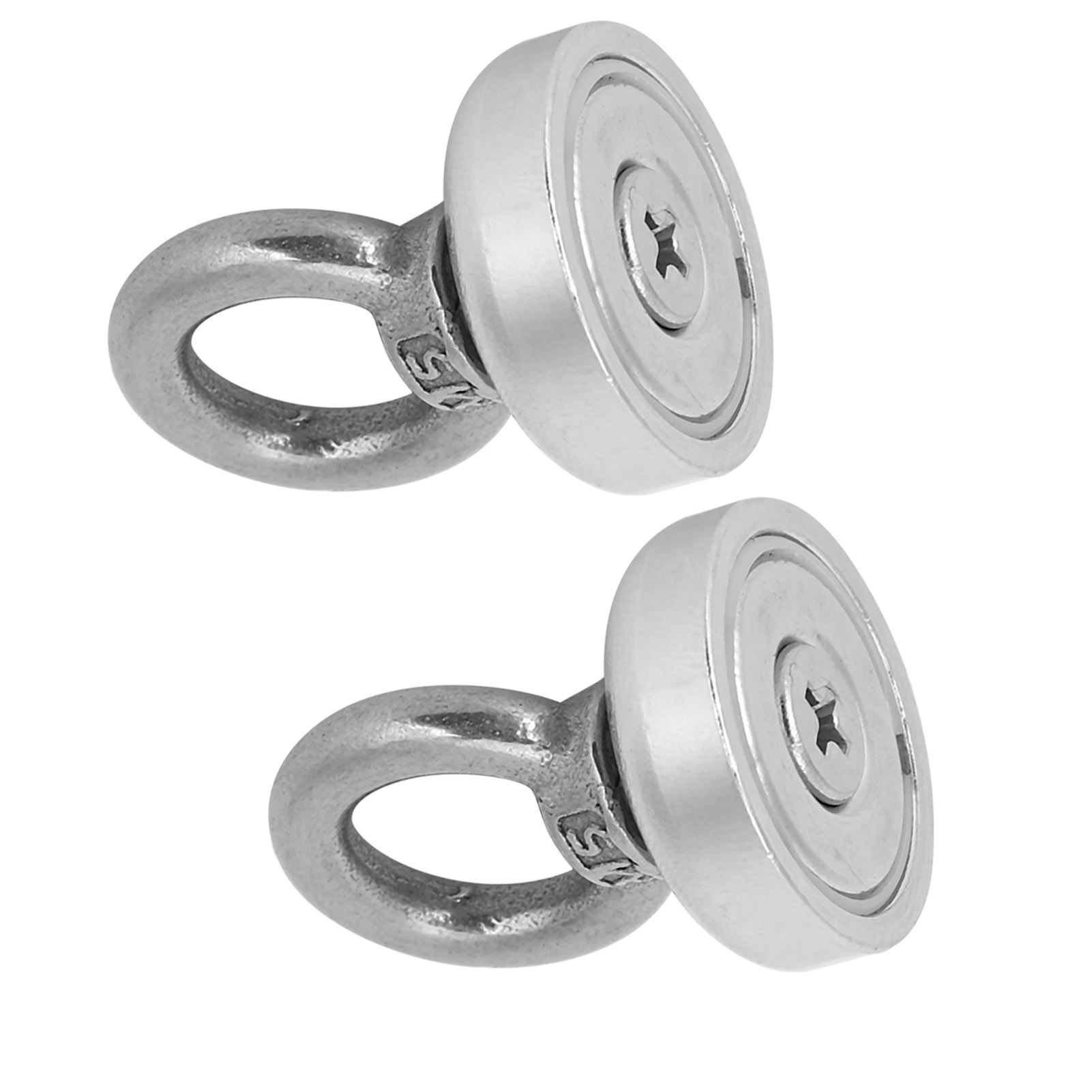 2 Magnetische Hebehaken, Angelmagnet, N35-angelzubehör, 3-lagige Beschichtung, Zum Aufhängen In Innenräumen, 14 Kg