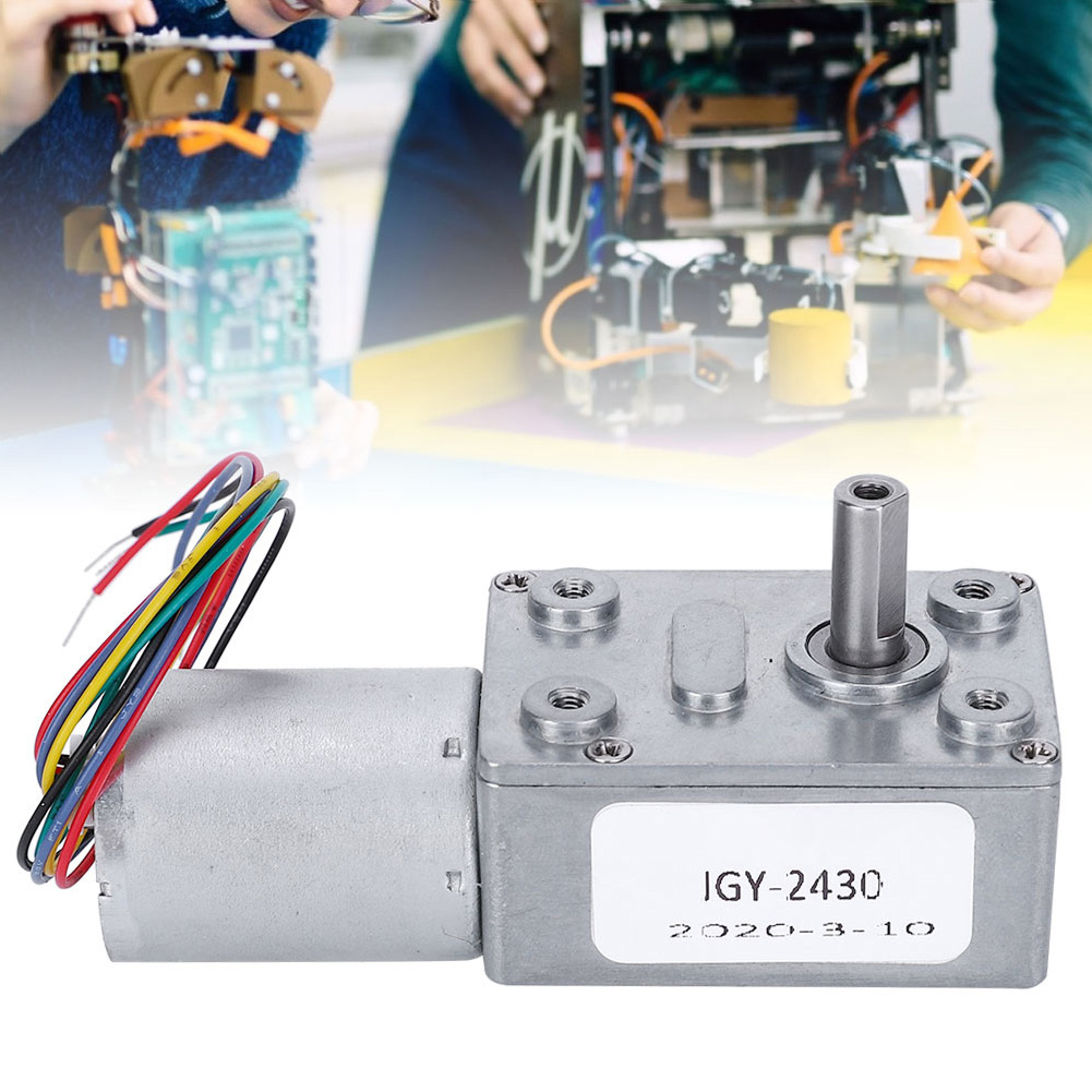 12v Gleichstrom-schneckengetriebemotor Mit Drehzahlreduzierung, Selbsthemmend, Reversibel, Elektrische Teile (6 U/min)