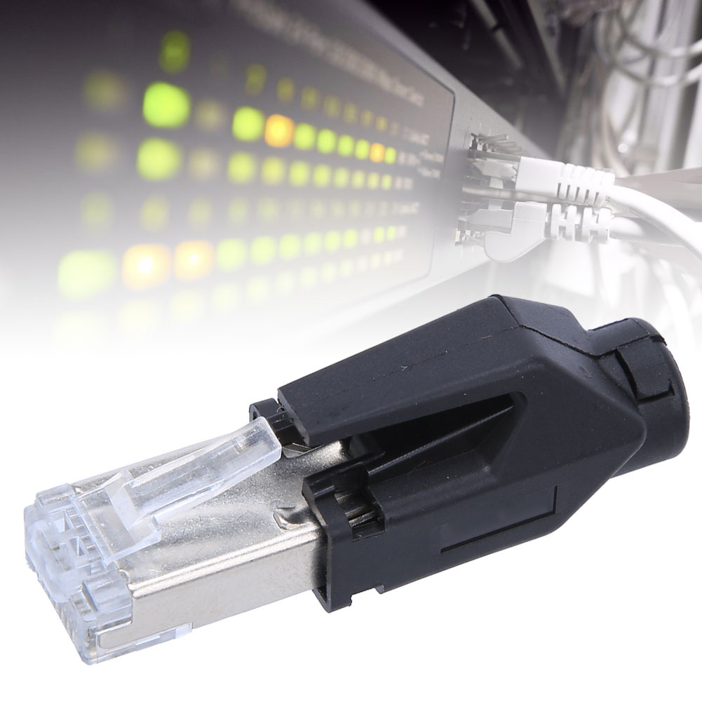 4 Stück Wasserdichte Rj45-netzwerkstecker 1p07-rj45 Für Industrielle Anwendungen