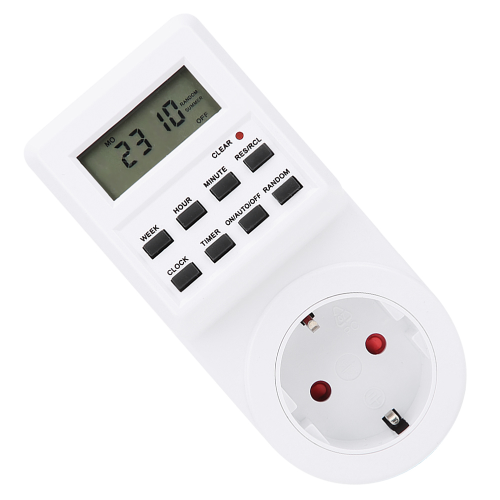 Steckdose Mit Timer Und Lcd-anzeige, Tm03, Eu-stecker, 230 V
