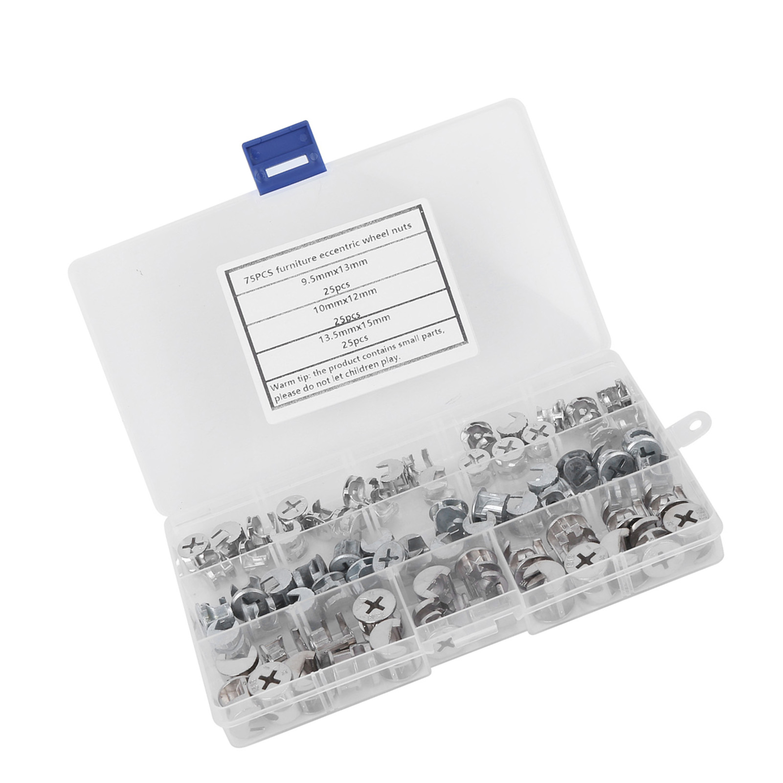 Set Mit 75 Exzentermuttern Für Möbelrollen, 3-in-1-verbinder, Befestigungselemente, Werkzeuge