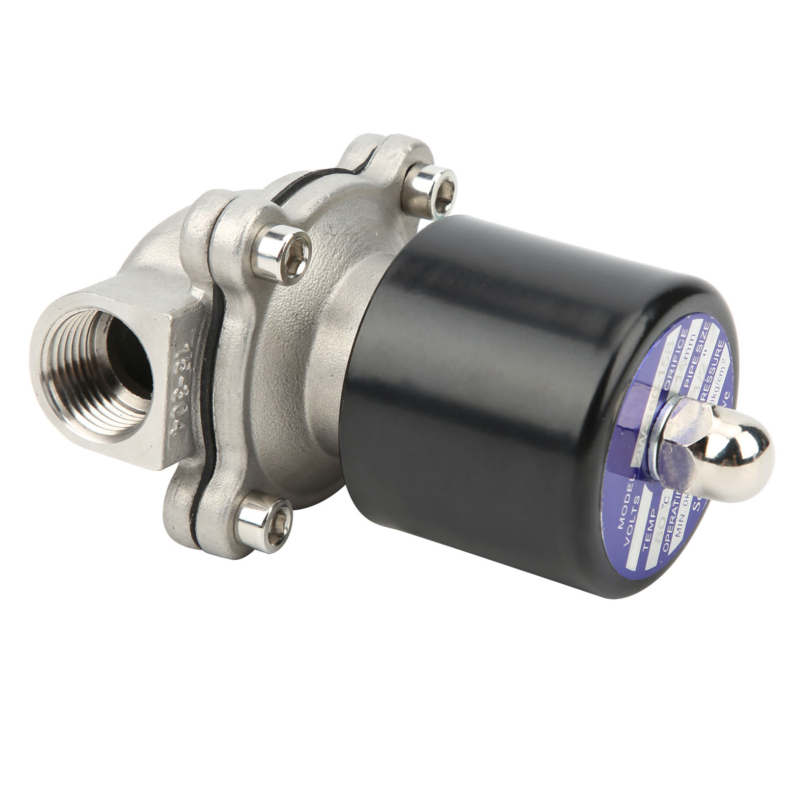 Magnetventil, Direktwirkend, Edelstahl, Normalerweise Geschlossen, Industrielle Stromversorgung 2w16015b (dc 12v)