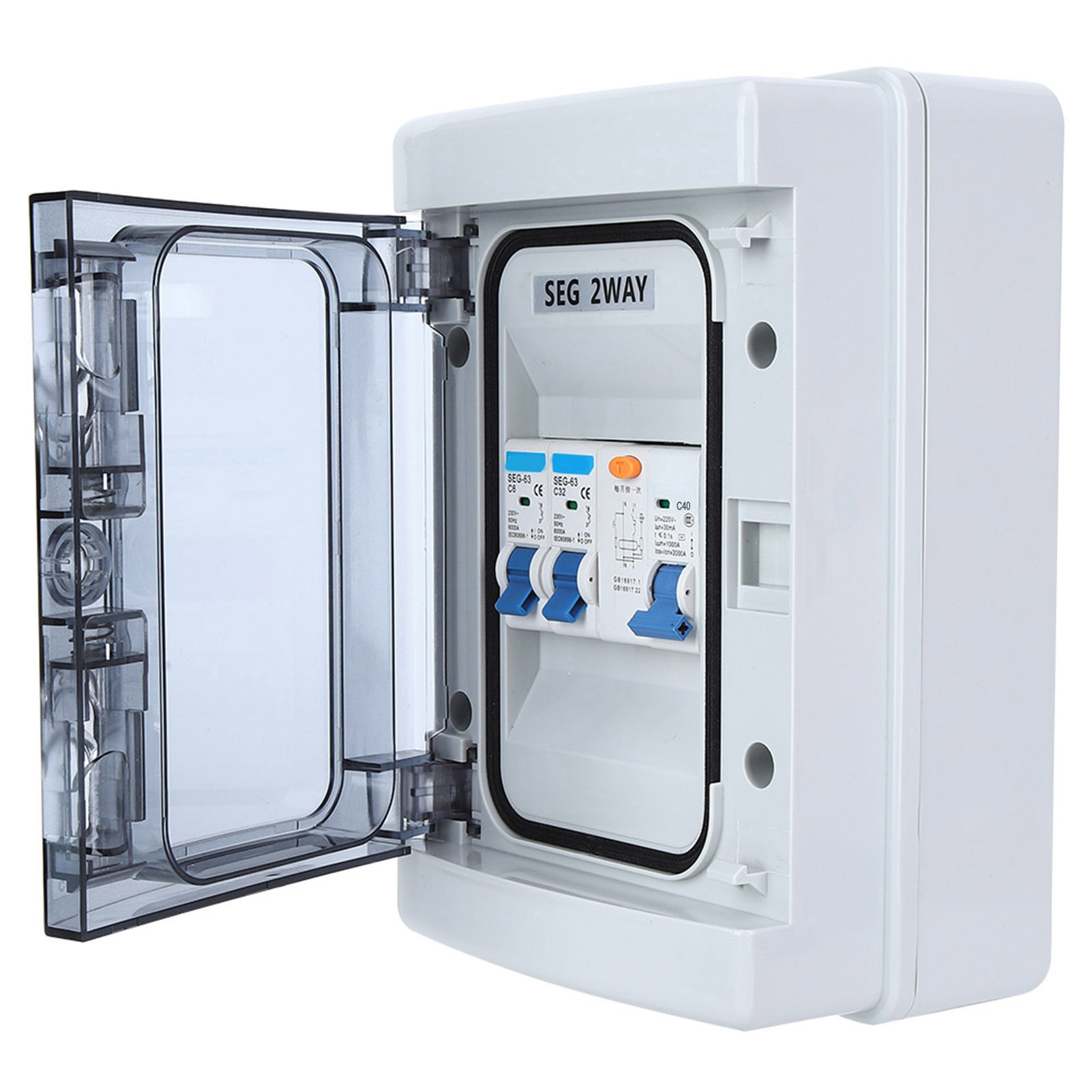 Leitungsschutzschalter Mit Wasserdichtem Fehlerstromschutzschalter 40a 30ma Rcd + 2mcb (6a32a)