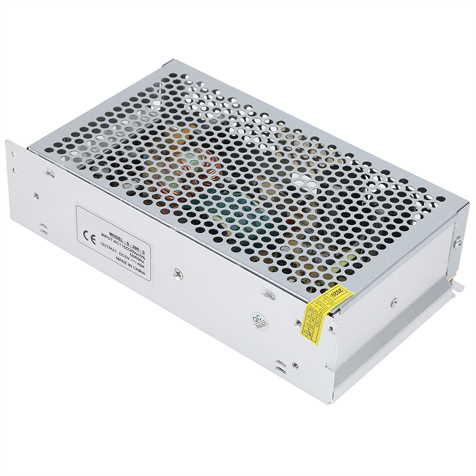 Schaltnetzteil Für Led-geräte. Einstellbarer Transformator Für Videoüberwachungssysteme, Dc 5 V (s-200-5 (5 V 40 A 200 W) Ac 110/220 V ± 15 %).