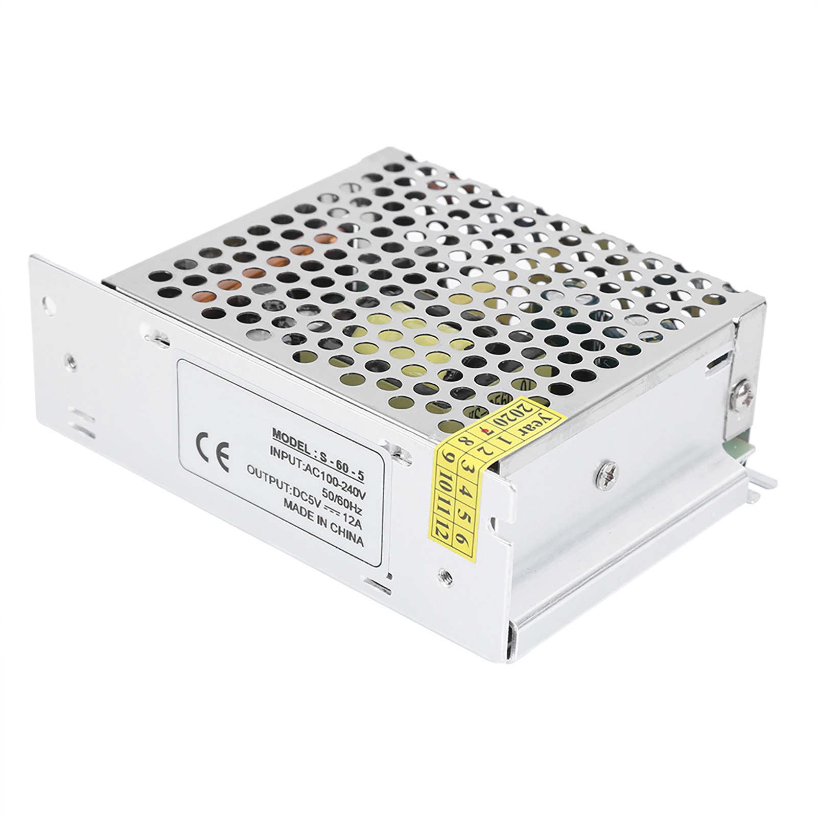 Schaltnetzteil Für Led-geräte, Einstellbarer Transformator Für Cctv Dc5v (s-60-5 (5v 12a 60w) Ac100-240v)