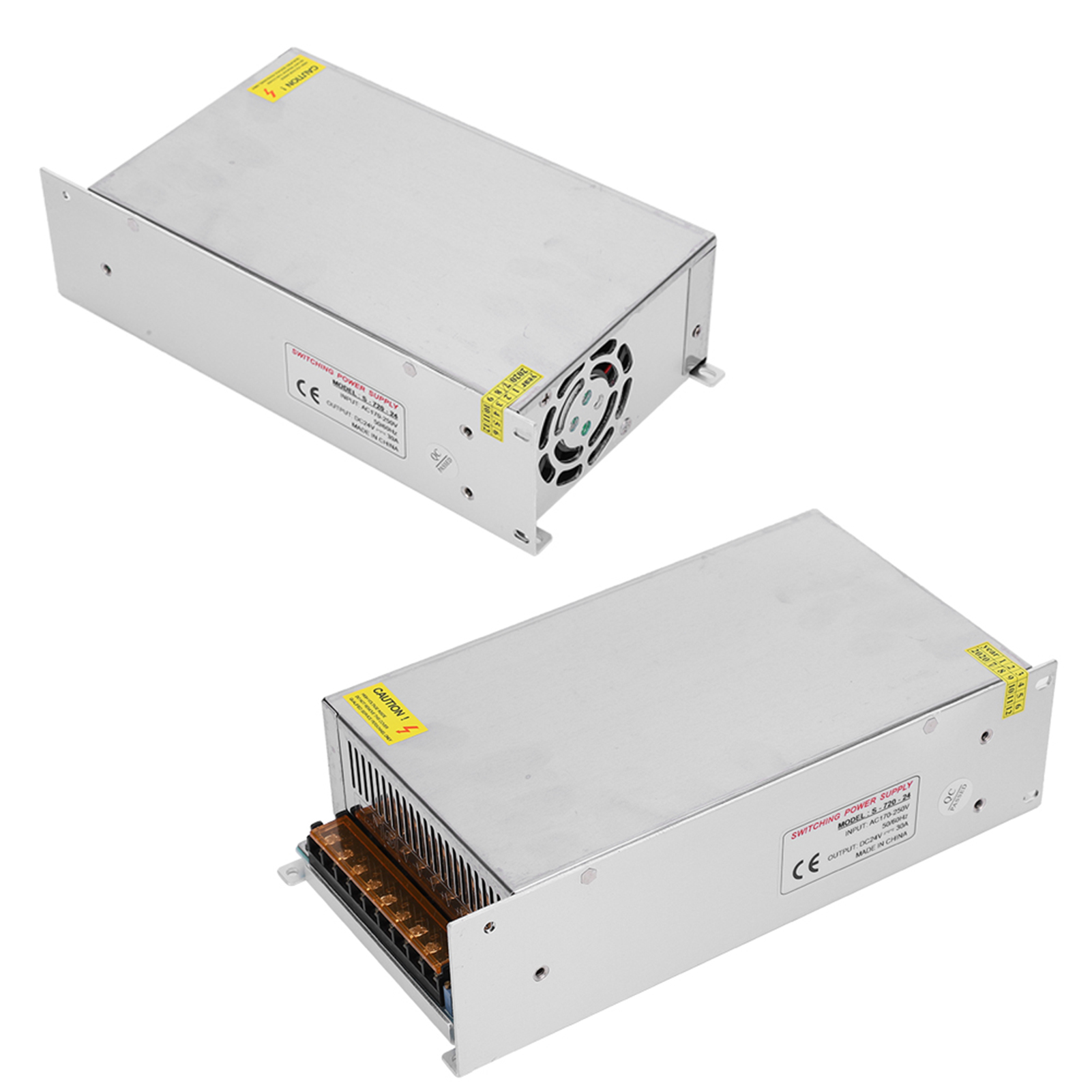 Schaltnetzteil Aus Aluminiumlegierung, Dc24v-netzteil Für Led-streifenbeleuchtung Von 3d-druckern (s-720-24 (24v 30a 720w) Ac170-250v)