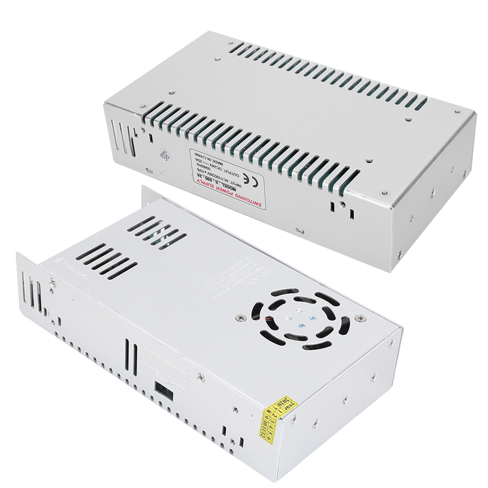 Schaltnetzteil Aus Aluminiumlegierung, Dc24v-netzteil Für Led-streifenbeleuchtung Von 3d-druckern (s-600-24 (24v 25a 600w) Ac110/220v±15%)