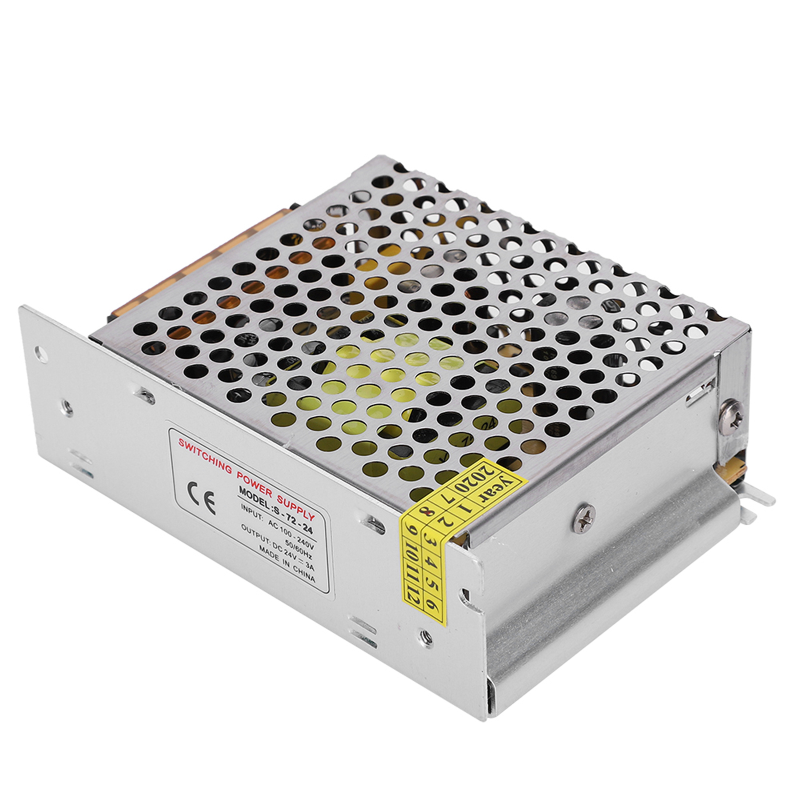 Schaltnetzteil Aus Aluminiumlegierung, Dc24v-netzteil Für Led-streifenleuchten Von 3d-druckern (s-72-24 (24v 3a 72w) Ac100-240v)