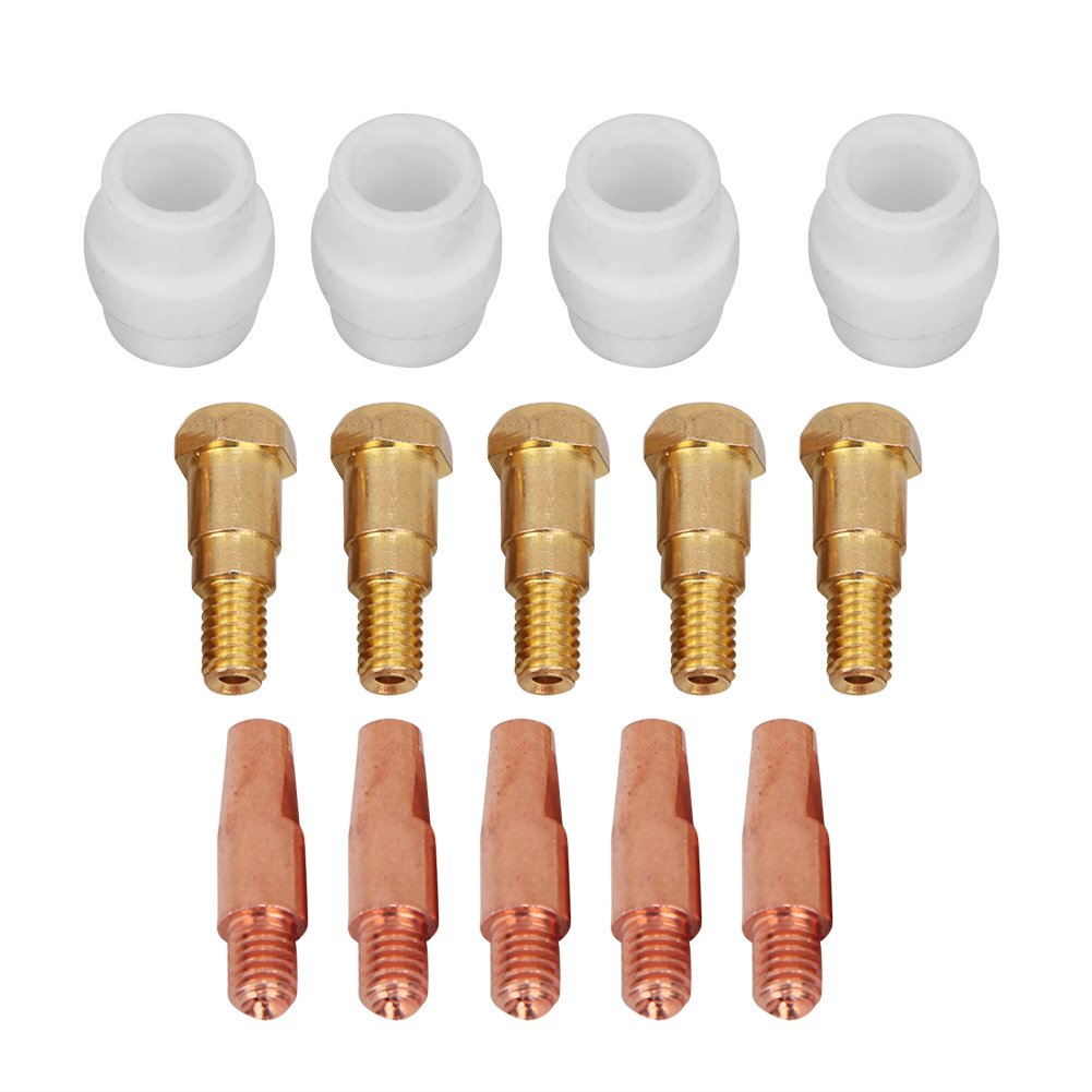 14-teiliges Kontaktdüsenset Mit Düsenhalter Für Binzel 24kd 1,0 Mm Mig-schweißbrenner