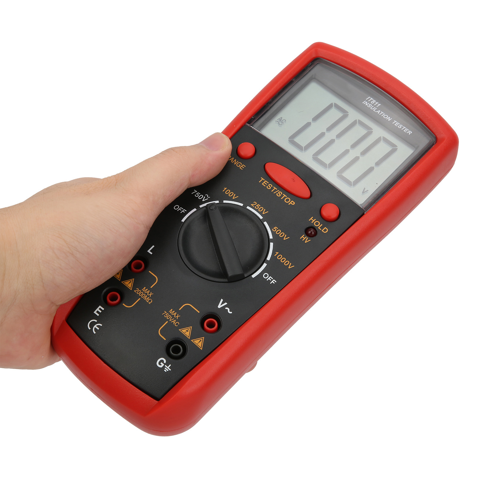 It811 Isolationswiderstandsmessgerät Mit Lcd-anzeige, Digitaler Megohm-tester – Elektrowerkzeug