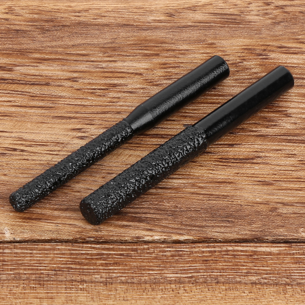 2 Stück Diamantschneider, Schwarz, Gelötet, Mit Geradem Schaft, Für Quarz, Marmor, Fugenschneider