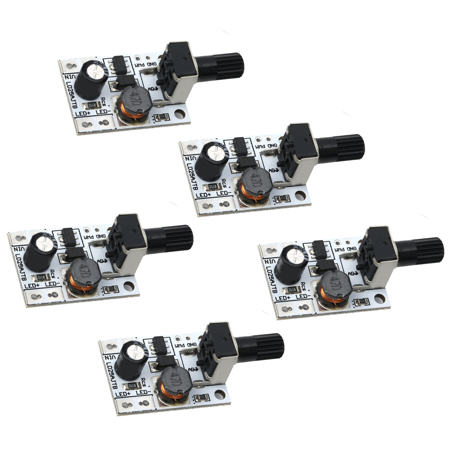 5 Stück Led-treiber Dc 6-24v 20w Mit Helligkeitsregelung Und Pwm-dimmersteuerung