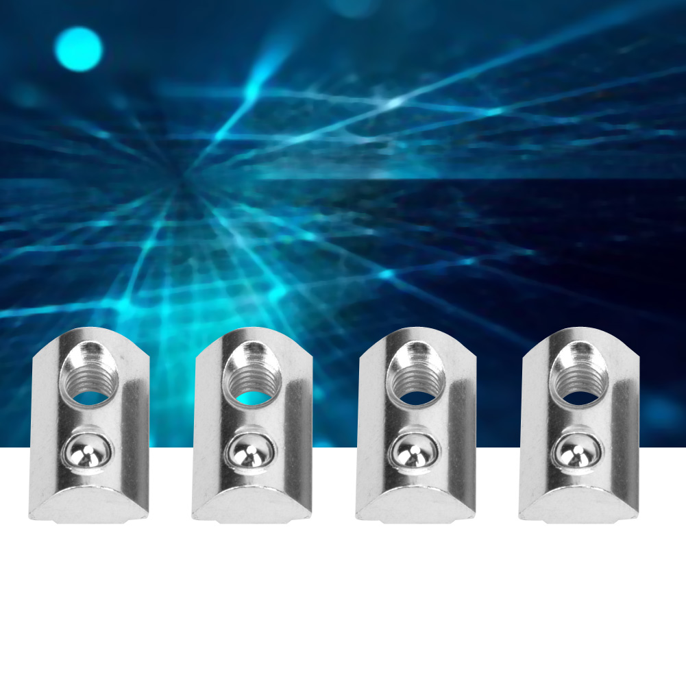 50 Stück Federmuttern Nach Europäischer Norm, Aluminiumprofile, Federmuttern Mit T-nut, Befestigungselemente (m6)