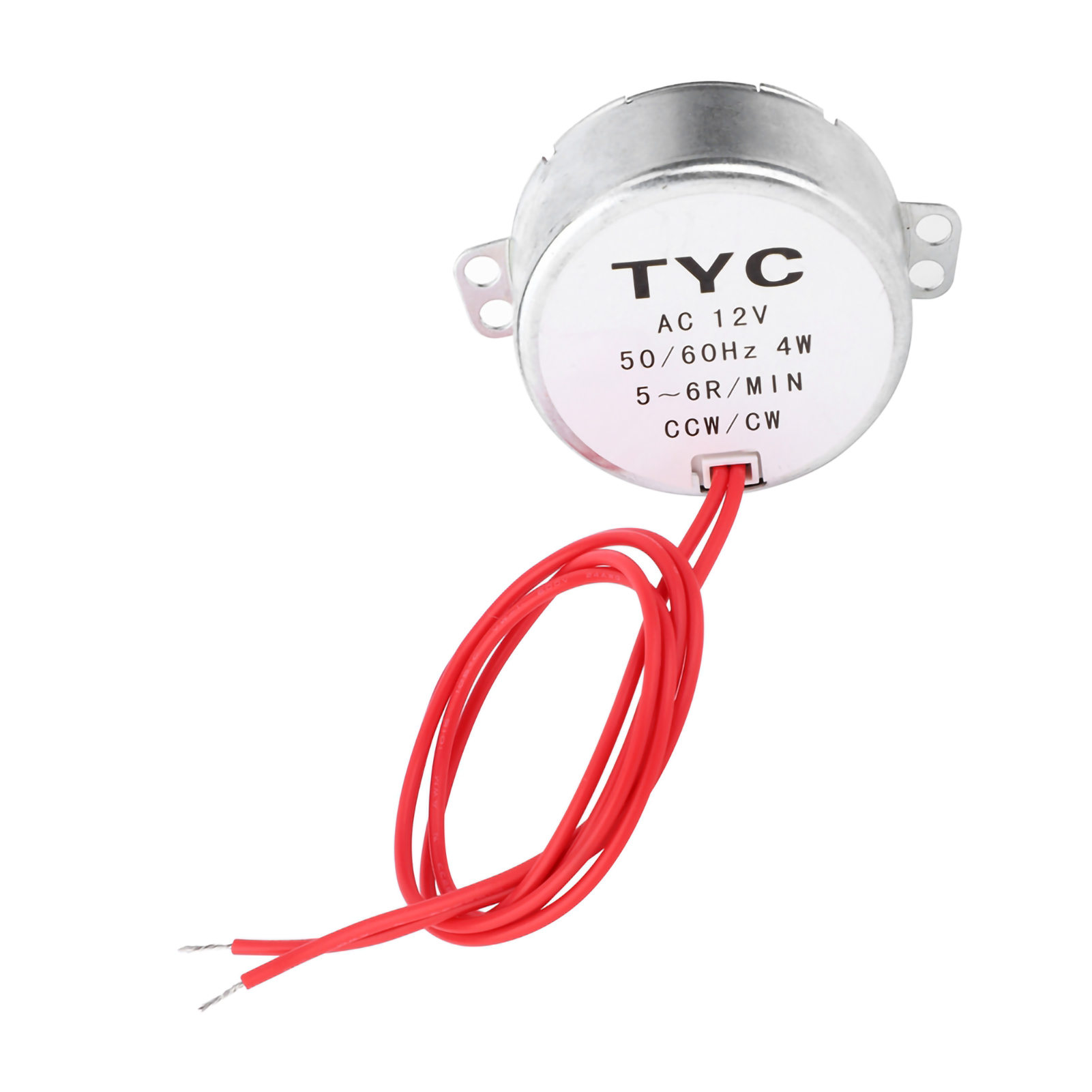 Tyc30 Synchronmotor, 12 V Ac, 4 W, 5–6 U/min, Gegen Den Uhrzeigersinn/im Uhrzeigersinn, Mit Anschlusskabel