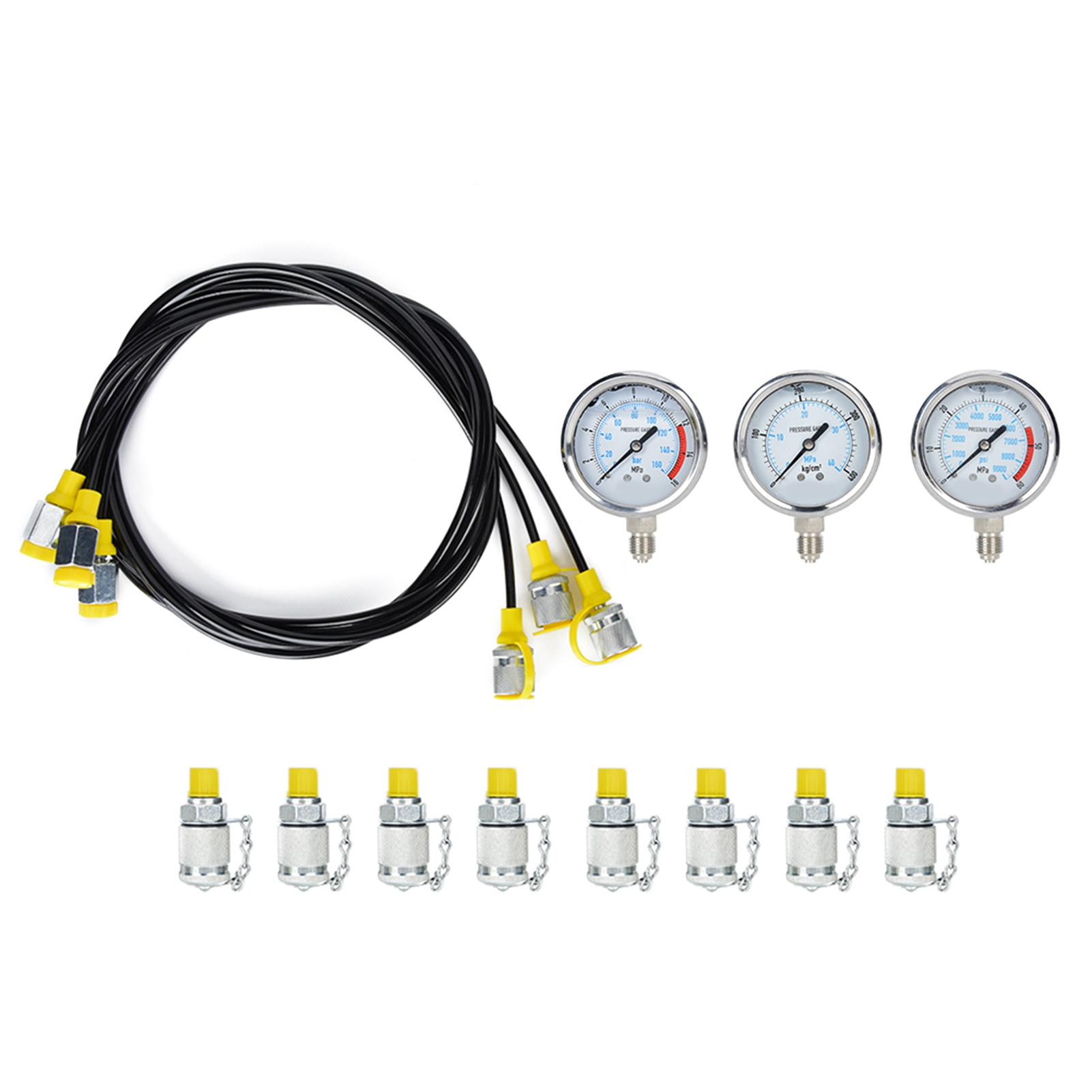 Hydraulik-druckprüfset, Werkzeug Zur Druckprüfung Von Ölbetriebenen Hydraulikgeräten