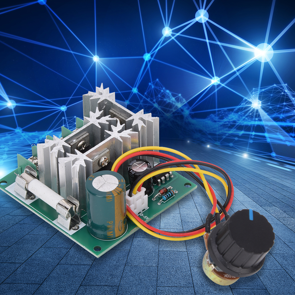 Drehzahlregler Für Gleichstrommotoren 6–90 V, 0,01–1000 W, Pwm-drehzahlregelung Mit Sicherung