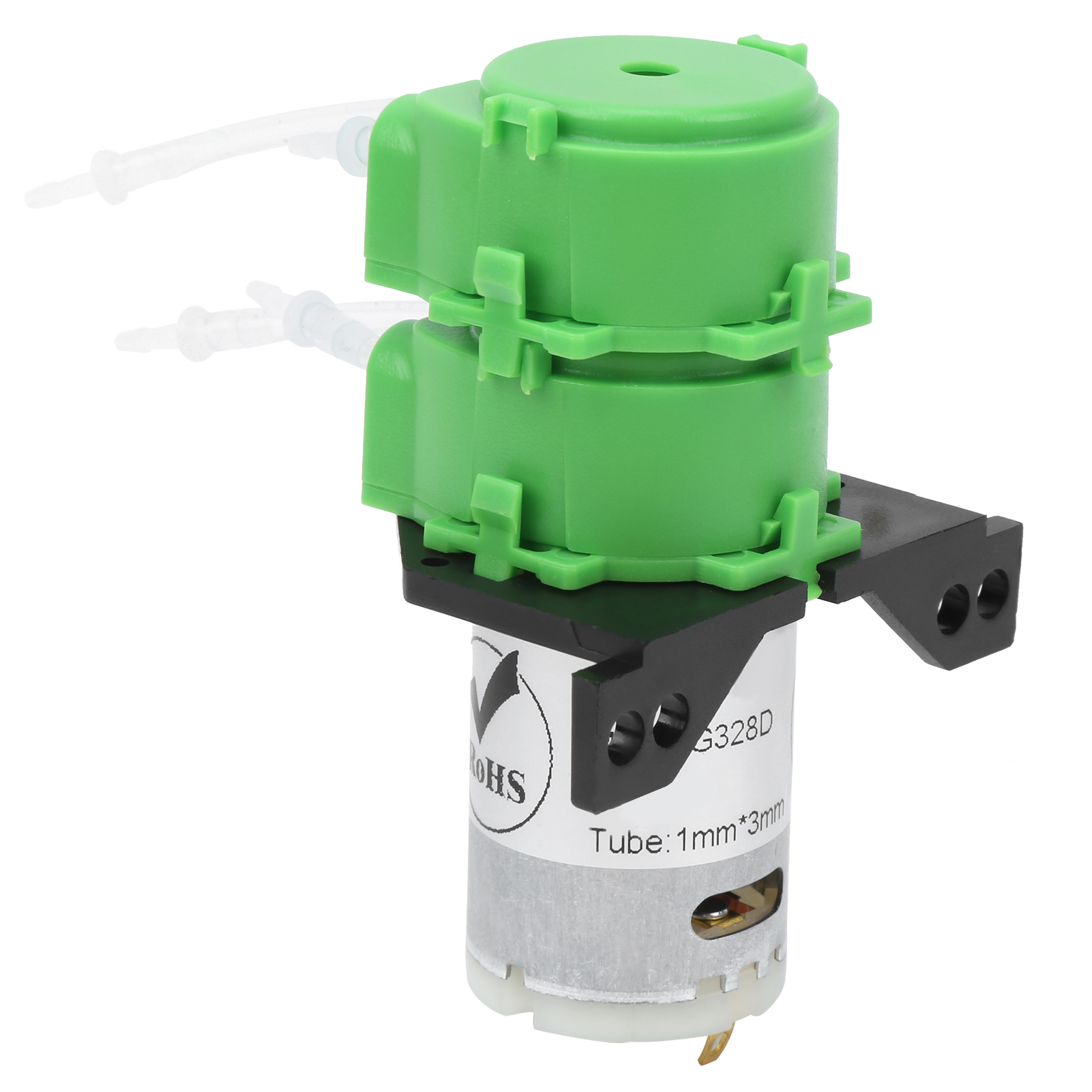 Mini-doppelkopf-peristaltik-dosierpumpe 1x3 Mm Für Viskose Und Nicht-viskose Flüssigkeiten (dc24v)