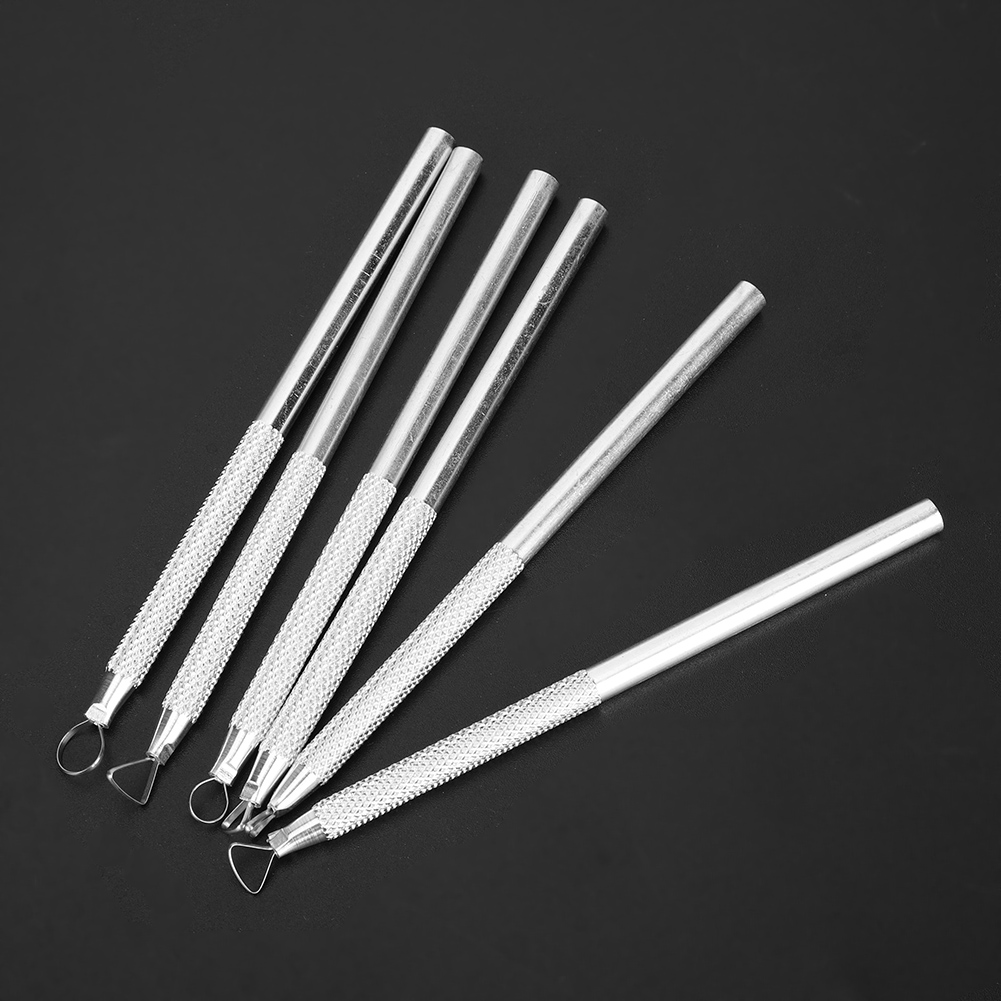 6-teiliges Werkzeugset Aus Aluminiumlegierung Zum Gravieren, Schnitzen Und Schaben Von Ton Und Keramik