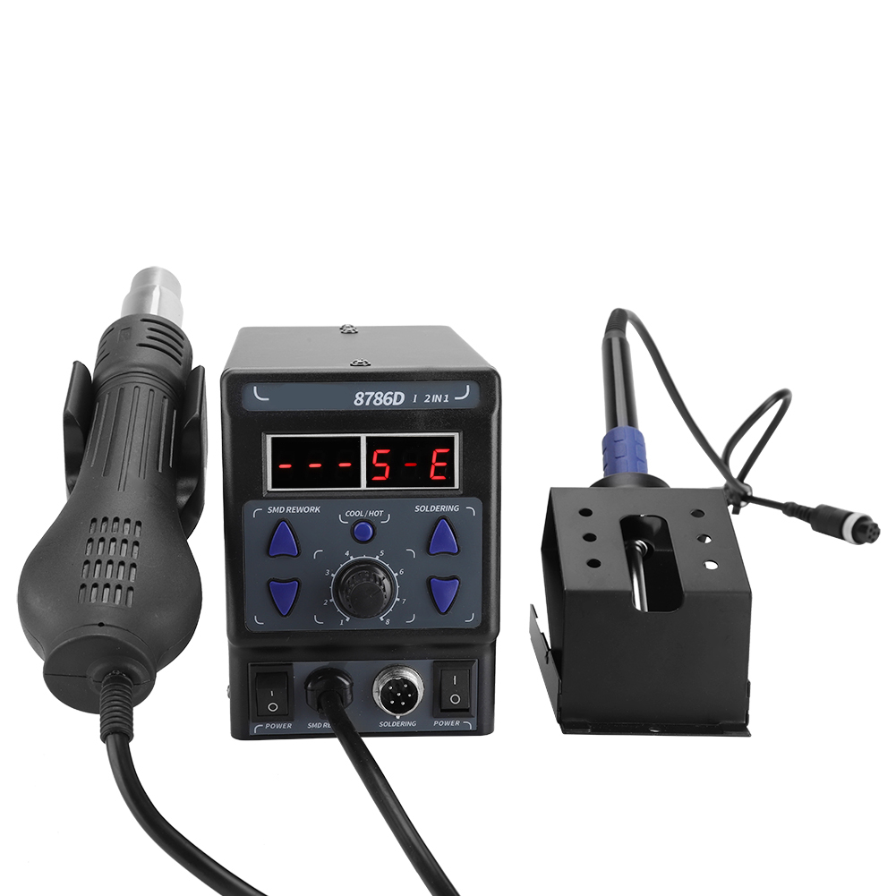 2-in-1-entlötstation, Lötstation, Heißluftpistole, Smd-werkzeug, 220-v-eu-stecker