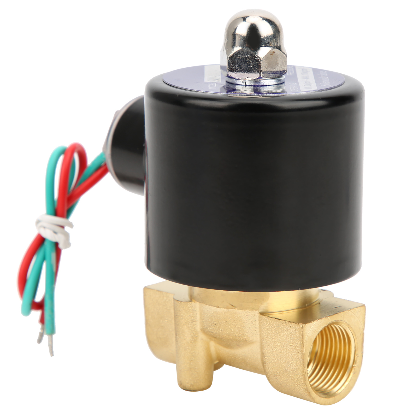 Messingventil G3/8 Zoll, Druck, Mechanisch, Normalerweise Geschlossen, Direktwirkend, 2w-040-10ac24v