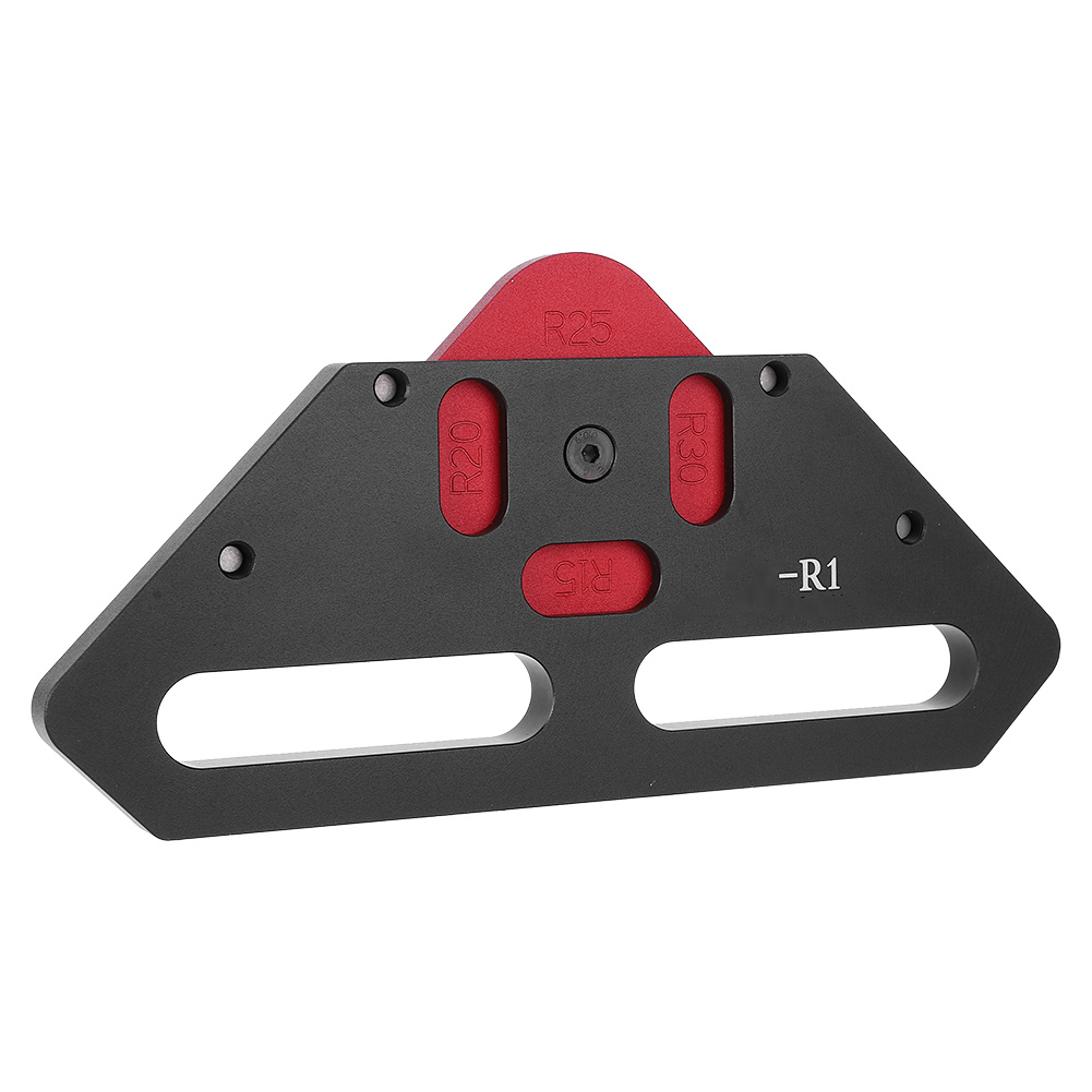 Eckpositionierungsschablone, Schwarz, Aluminiumlegierung 6061, Werkzeug Für Tischlerei Und Holzbearbeitung