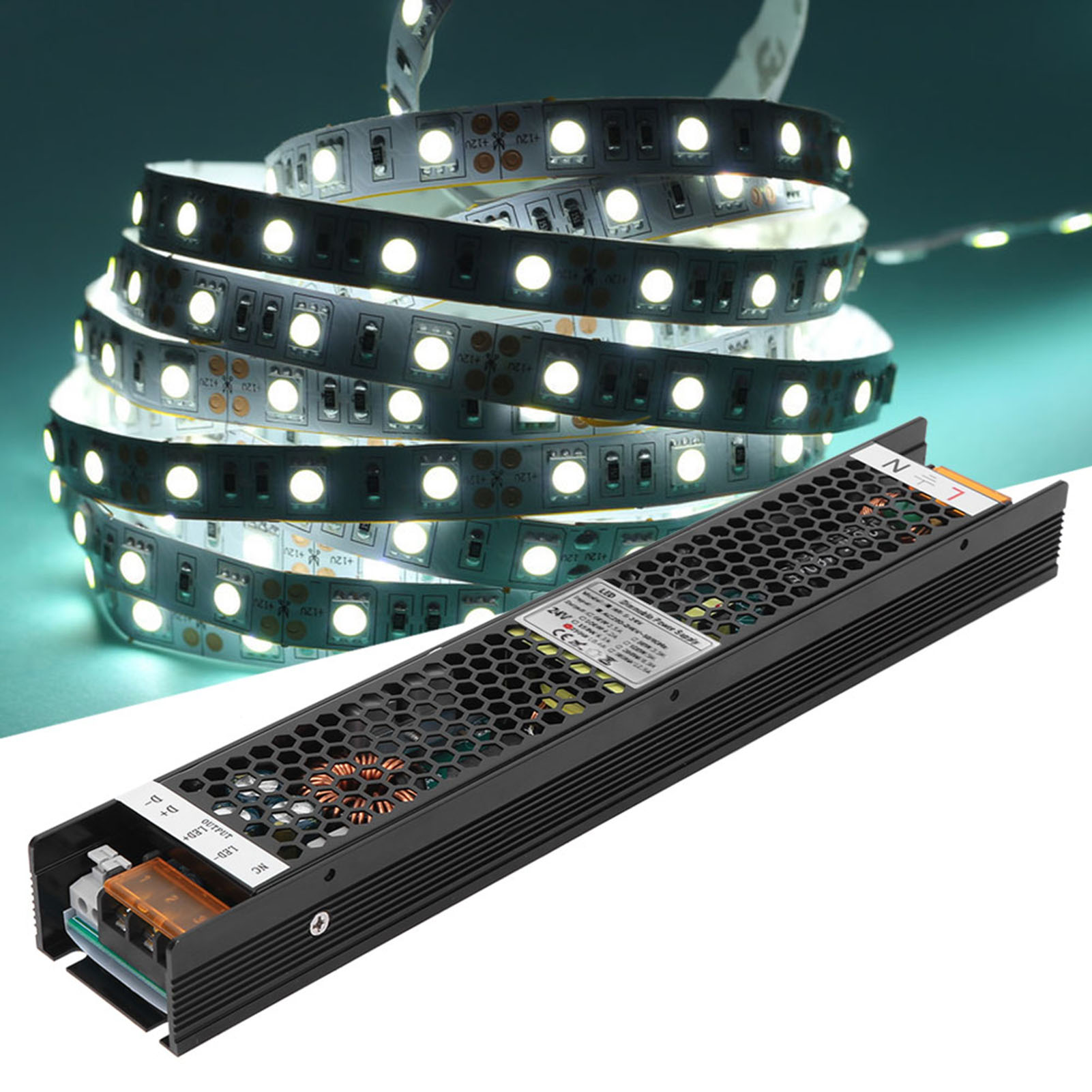250-w-dimmnetzteil, Gehäuse Aus Aluminiumlegierung, Mit Scr, Pwm 0-10v Und Dali-steuerung, 24v/10,4a