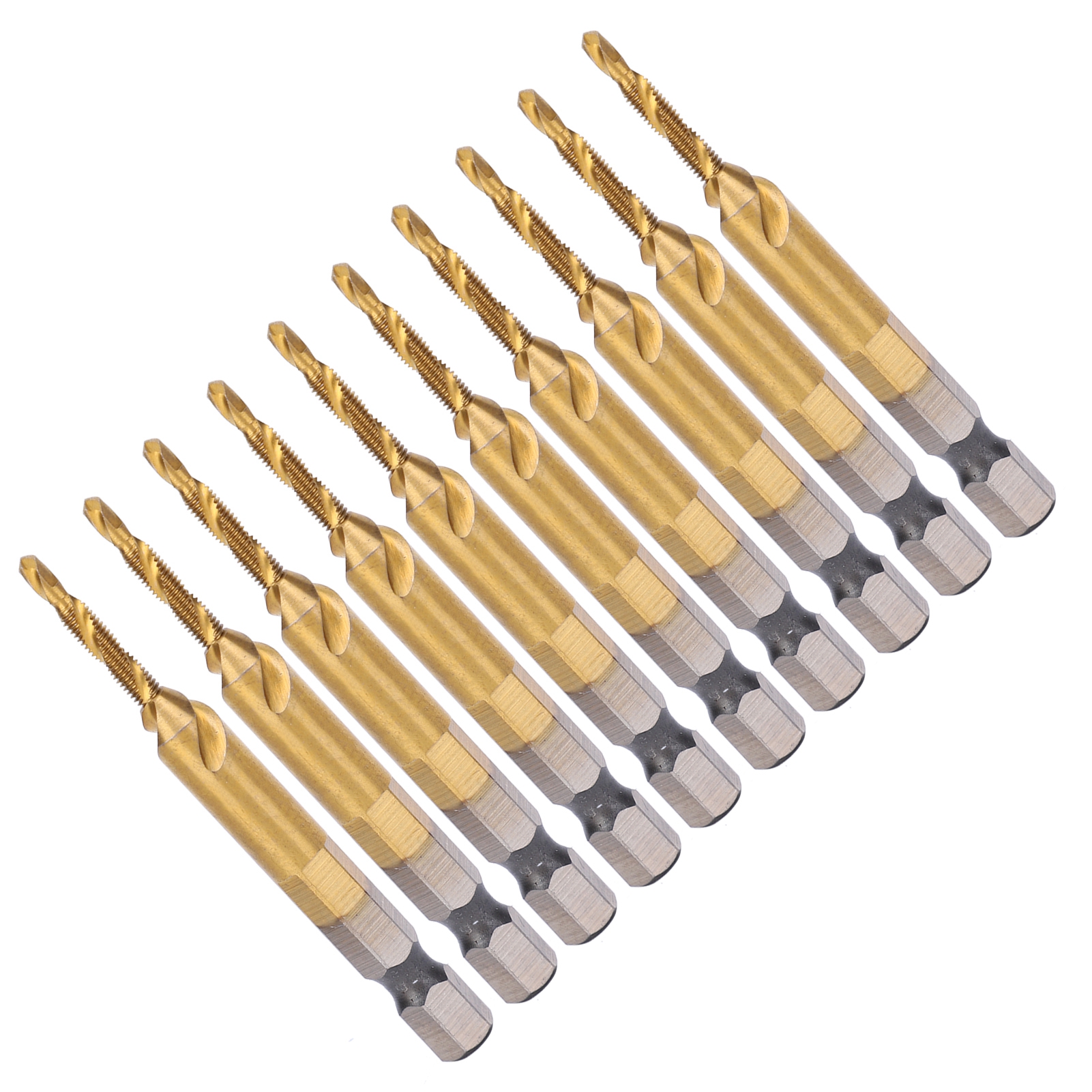 10 Stück M3-sechskantgewindebohrer – 2,5-mm-bohrer – Beschichtete Spiralgewindebohrer – Zubehör
