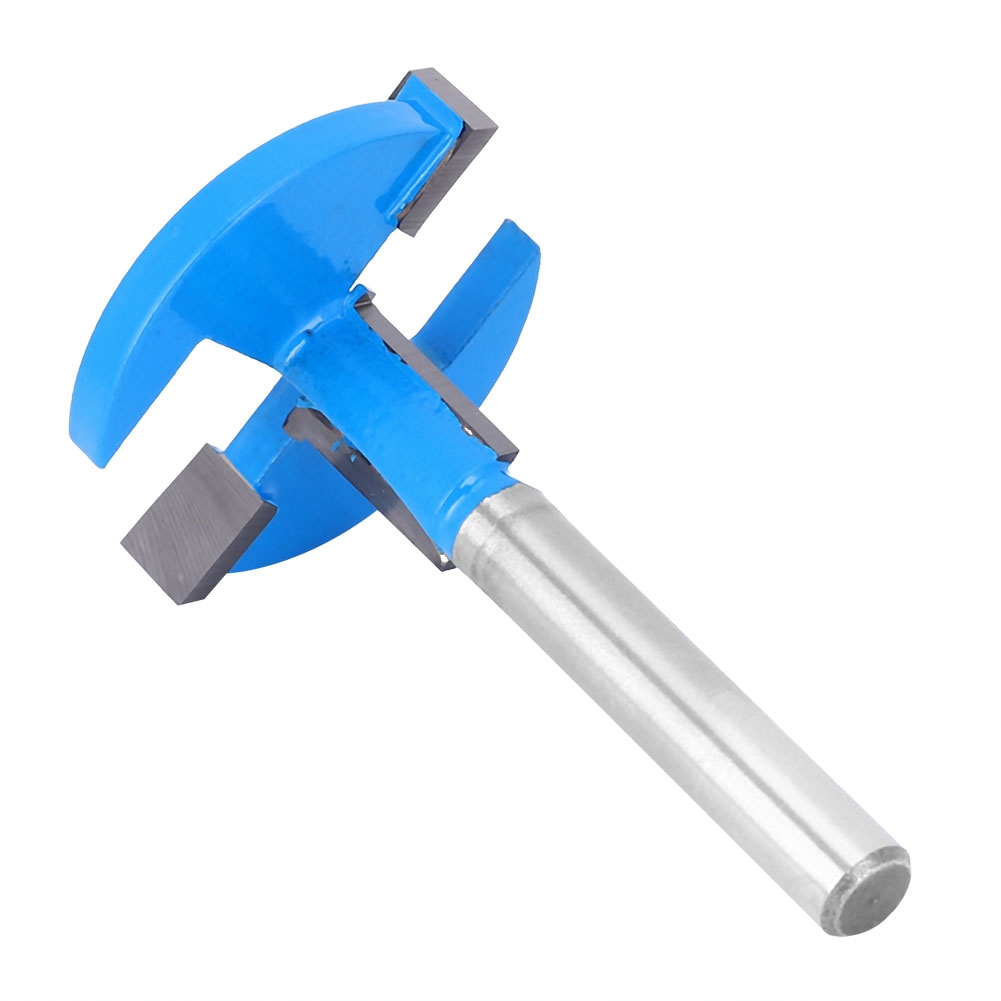 T-nut-geradfräser Mit 0,3"-schaft Und T-nut Für Elektrische Trimmer Und Graviermaschinen (blau)