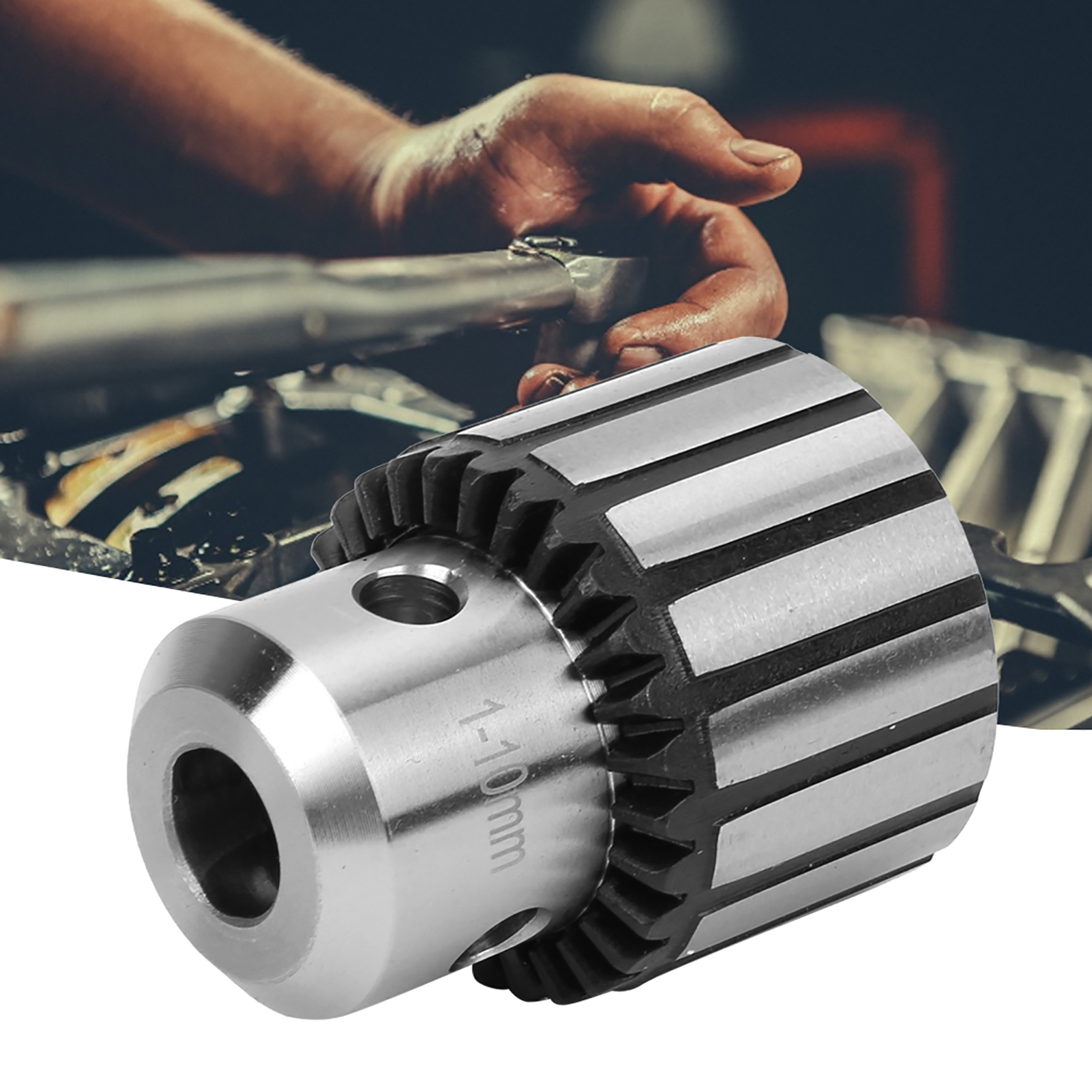 Hochpräzises Hss-bohrfutter, B12-kegelaufnahme, Inklusive 1-10-mm-schlüssel