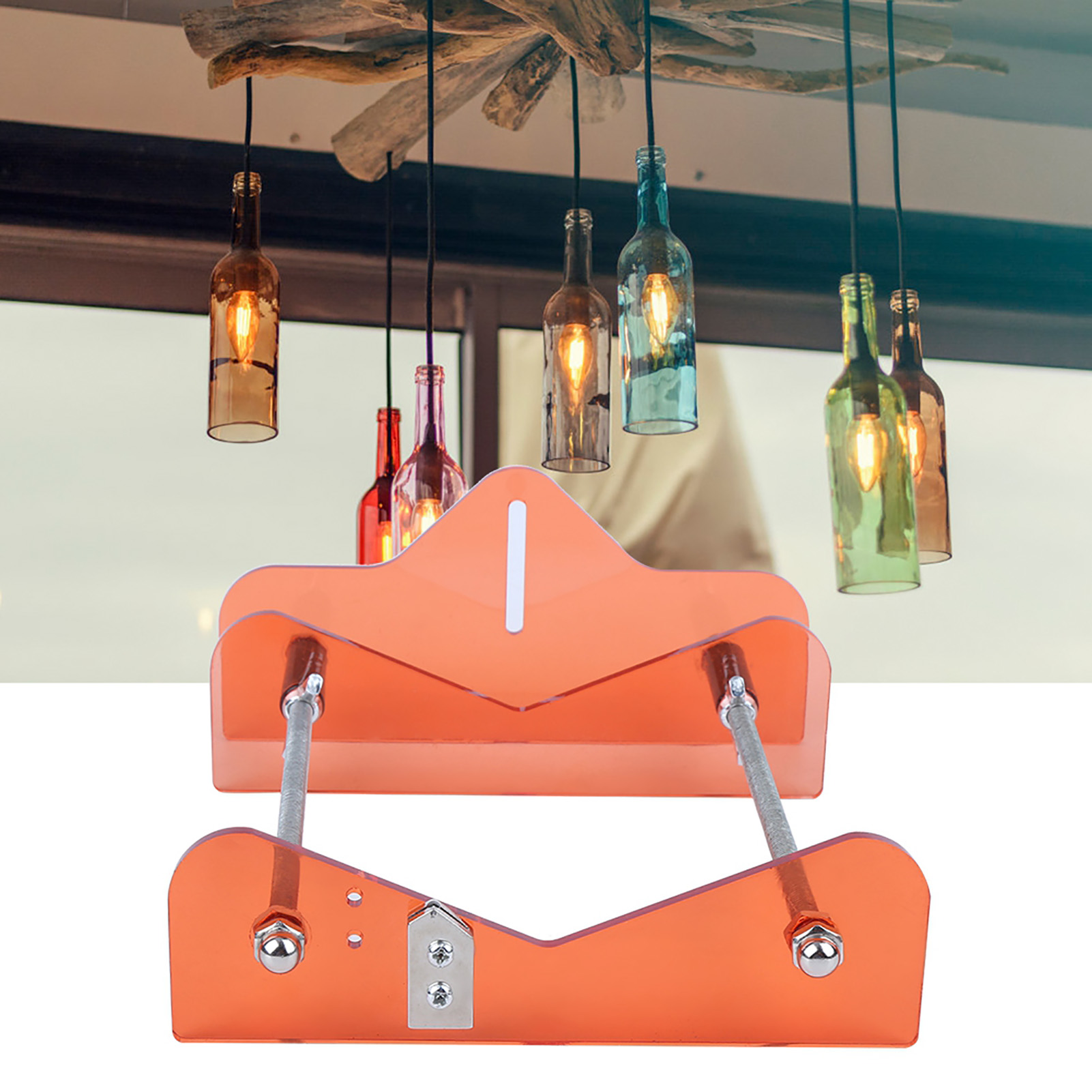 Flaschenschneider-set, Diy-schneidwerkzeug, Edelstahl-stützstange, Hochfeste Trennscheibe, Rot