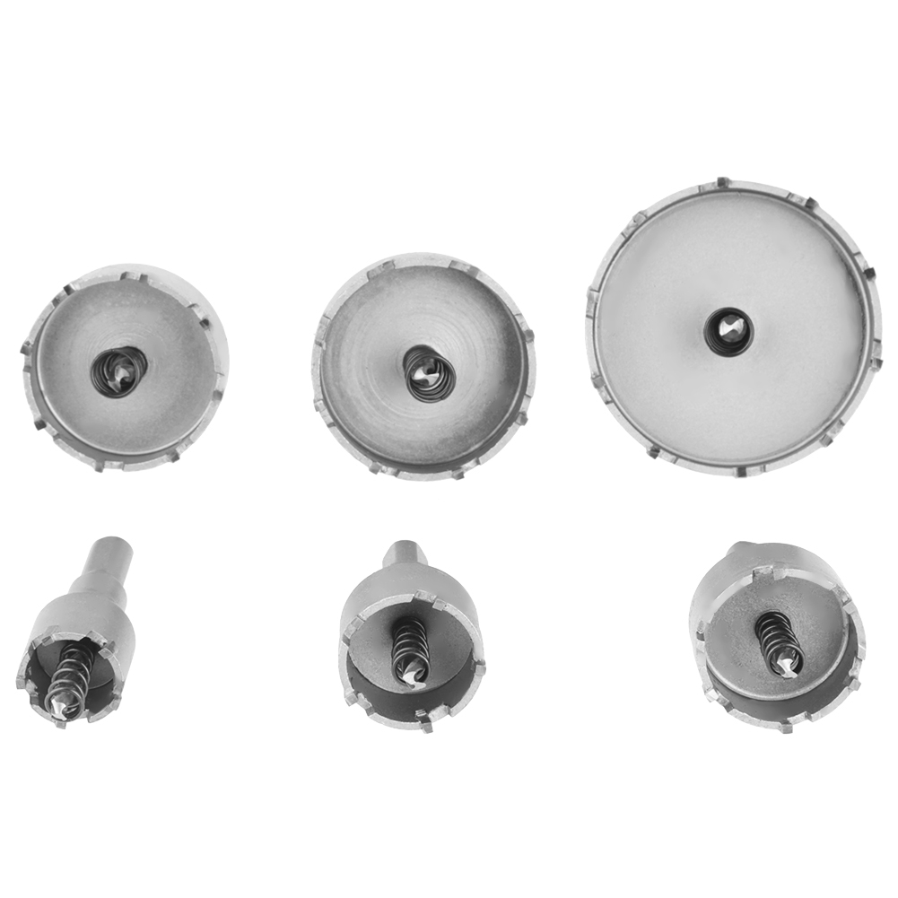 Satz Mit 6 Hartmetall-lochsägen 22–65 Mm, Metallbearbeitungswerkzeug 22/30/35/45/50/65 Mm
