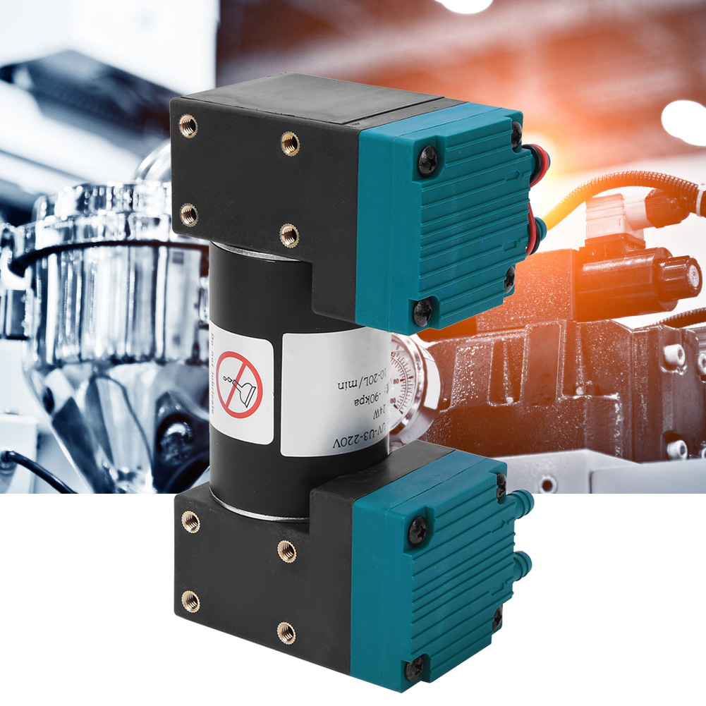 Hochleistungsfähige, Geräuscharme Miniatur-vakuumpumpe (-90–350 Kpa, 24 W, 10–20 L/min, Dc 12 V/dc 24 V/ac 220 V)