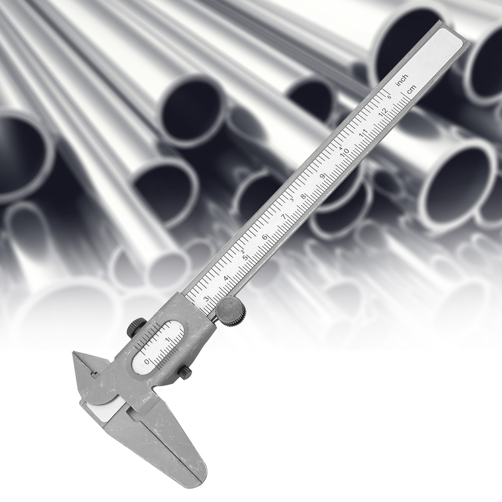 Hochpräziser Metallmessschieber, Handmesswerkzeug, Mikrometerlineal (5 Zoll)