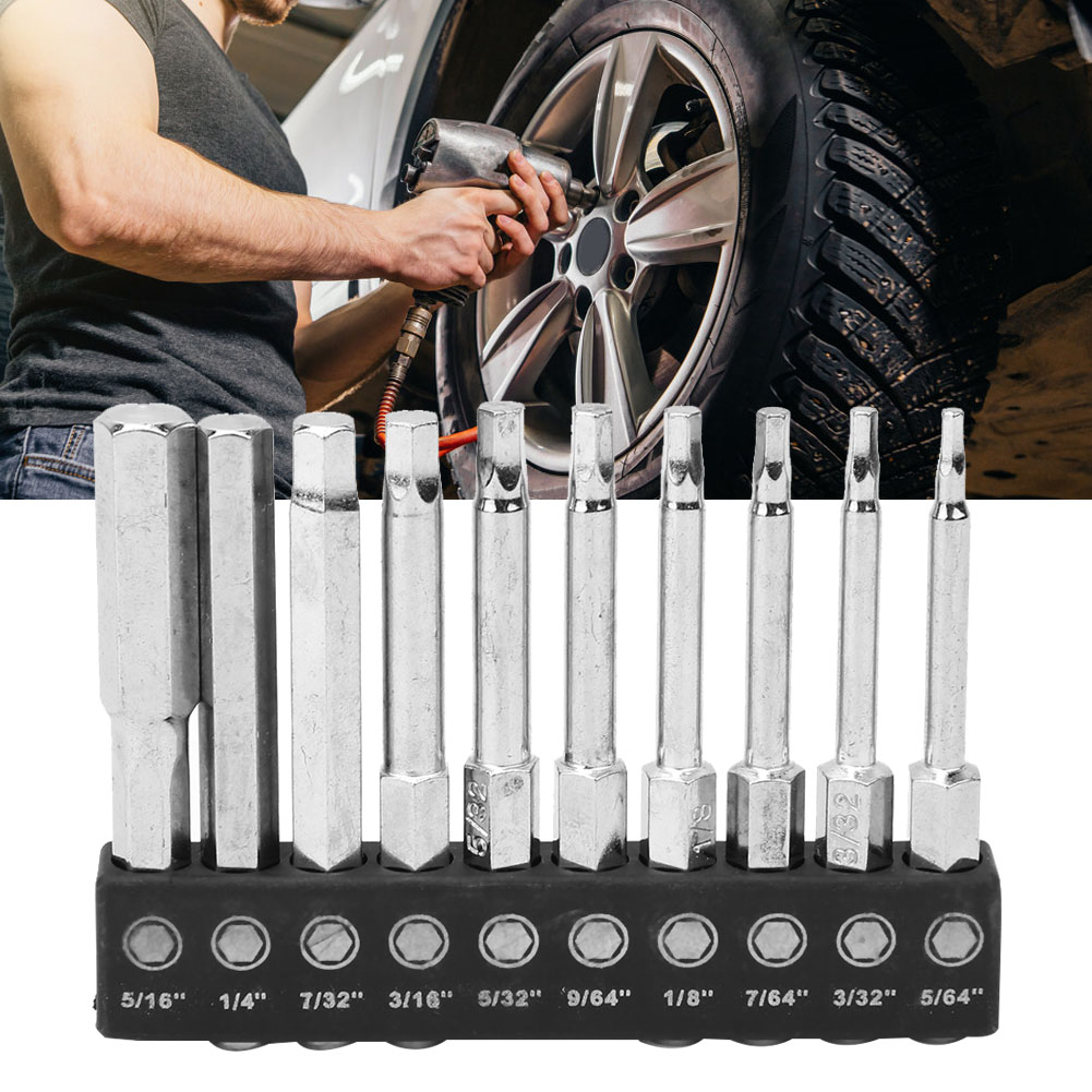 10 Magnetische Sechskant-schraubendreherbits (bst-bits) -018, Länge 60 Mm