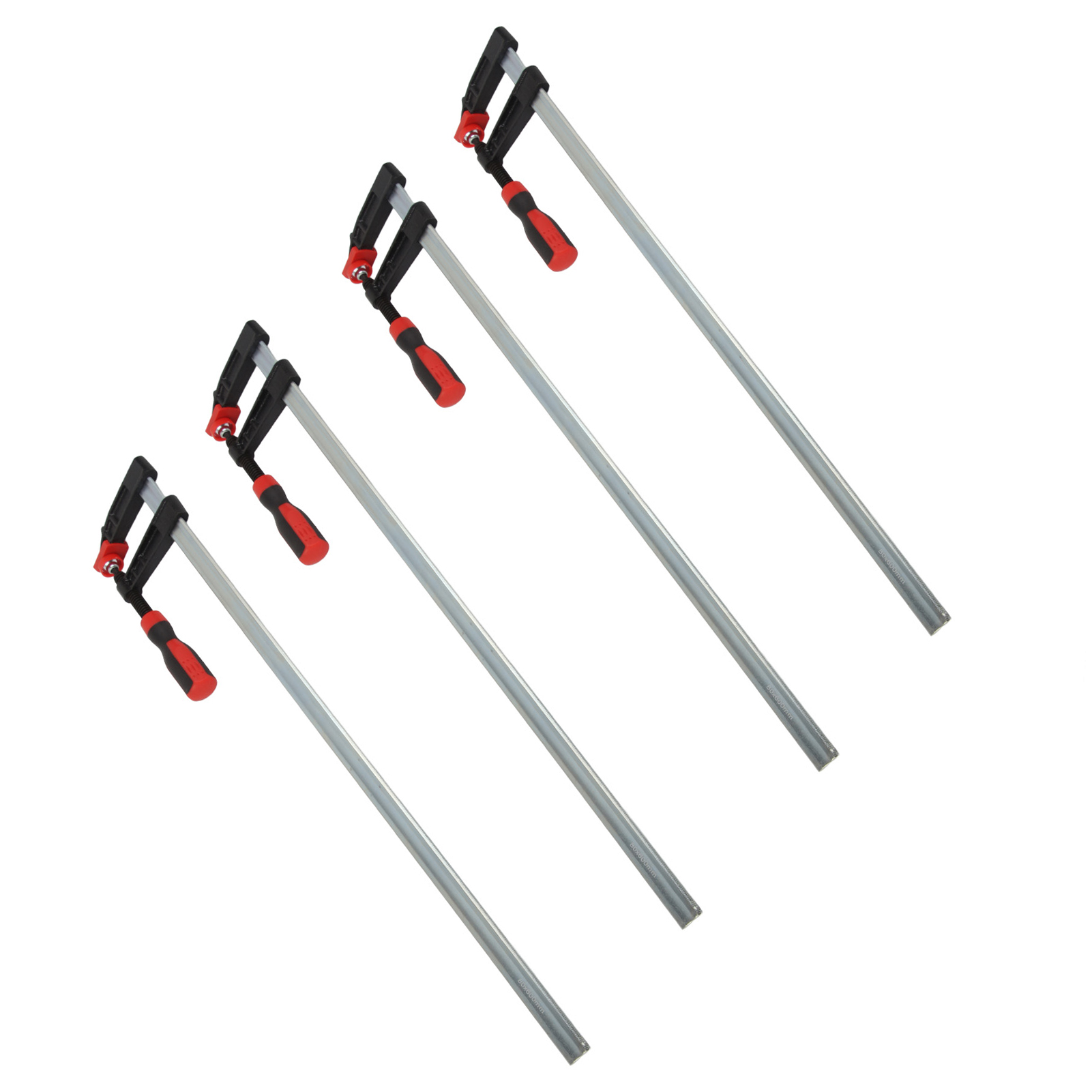 Set Mit 4 Robusten F-klemmen, Schnellspannschrauben, Heimwerker-handwerkzeugset, 80 X 600 Mm