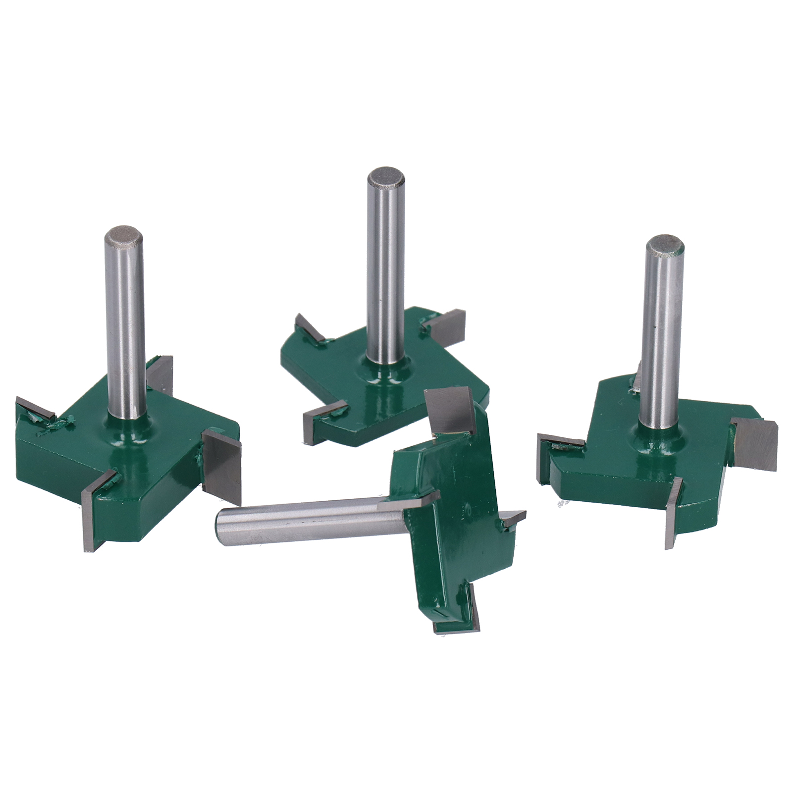 4-teiliger Fräser Mit 4 Schneiden, Aus Legiertem Kohlenstoffstahl Für Die Holzbearbeitung, 6 Mm Schaft