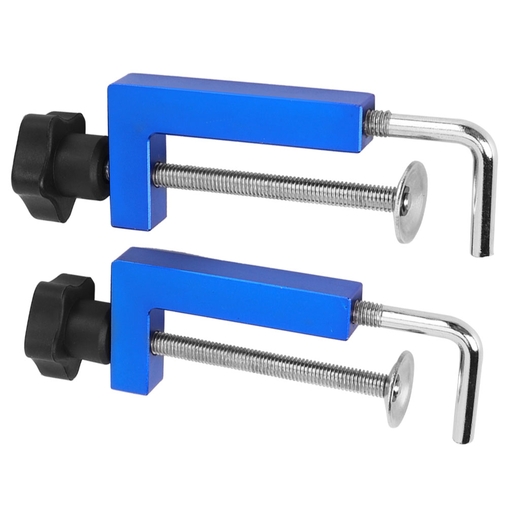 2 Zaunklemmen, Blau, Universell, Multifunktional, Zur Befestigung An Holzverbindungen, 100 Mm