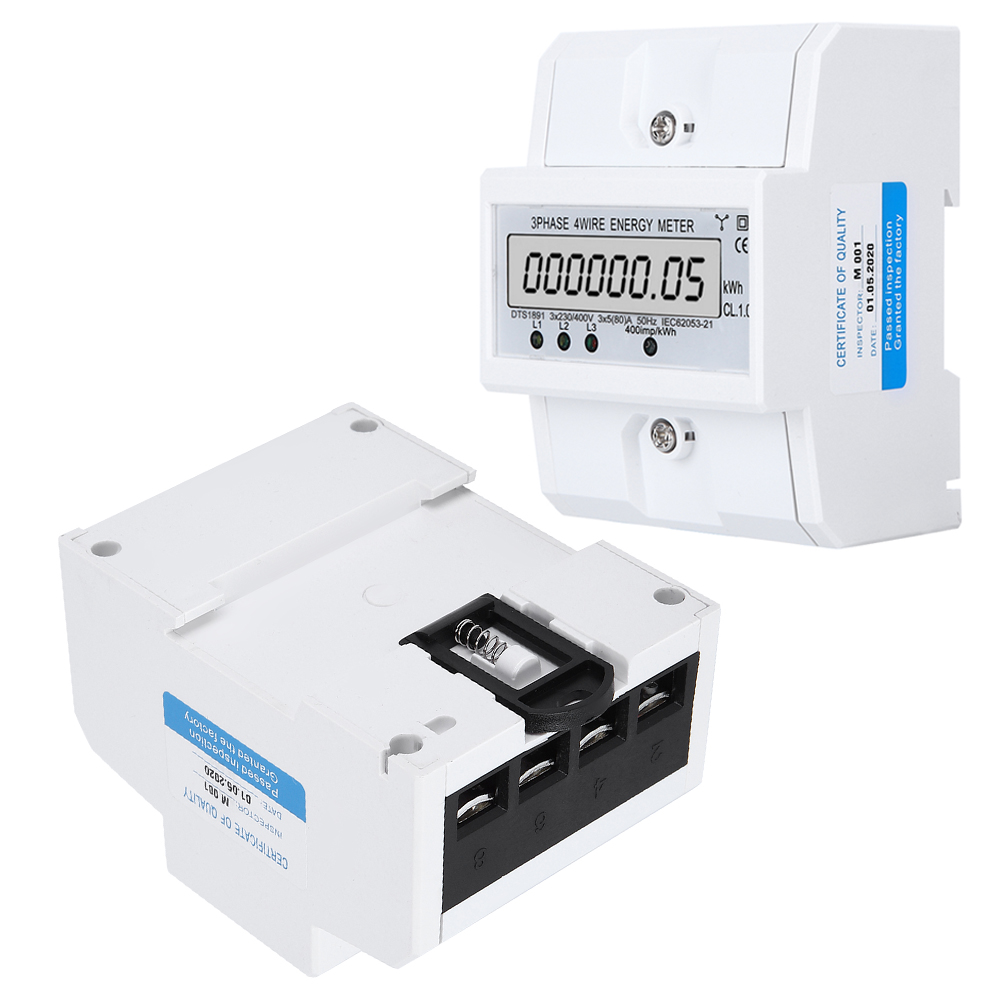 Dreiphasen-4-leiter-energiezähler Mit Lcd-digitalanzeige Dts1891 – Smart-home-zähler