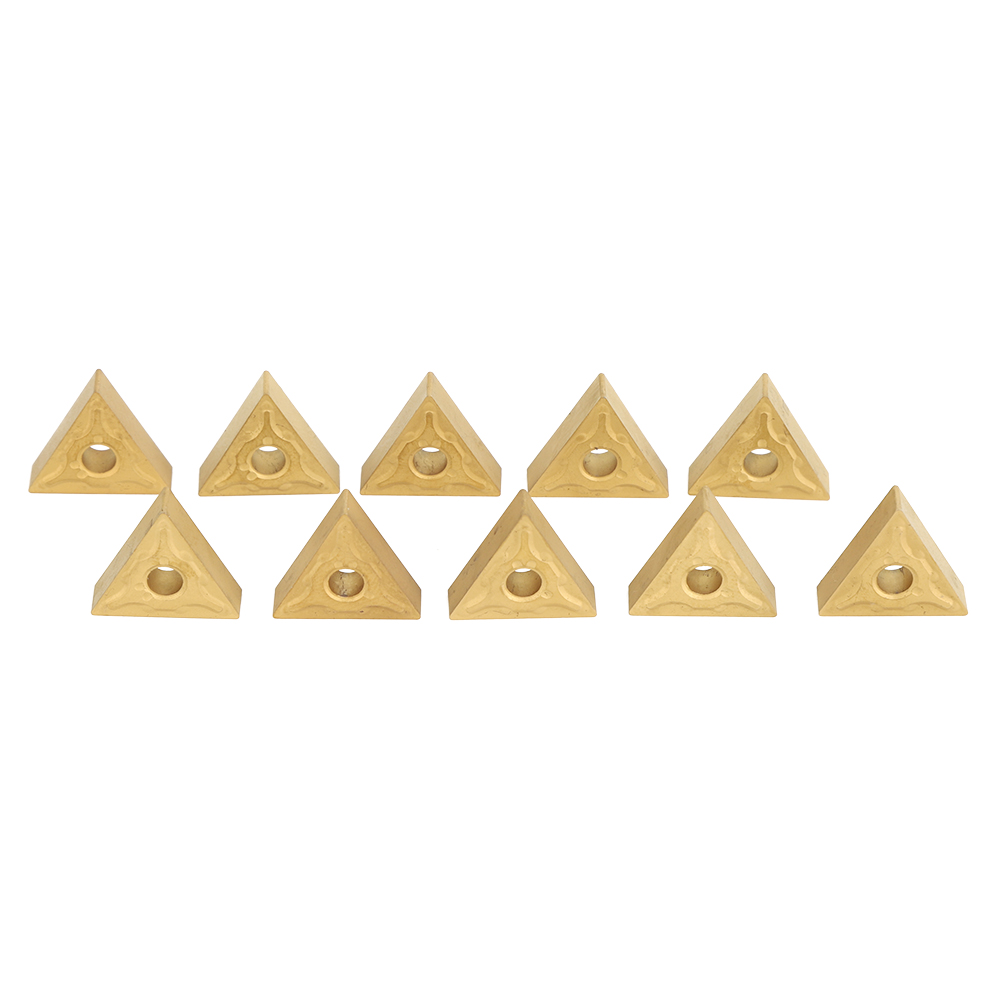 10 Stück Cnc-dreieckige Wendeschneidplatten, Doppelseitig, Zum Schruppen Und Vorschruppen Von Stahl, R0.4/r0.8 (t9125-160404 (r0.4))