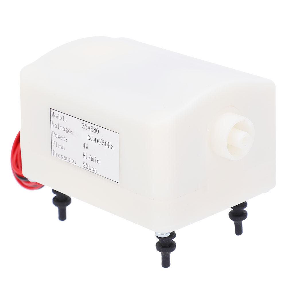 Zya680 Mini-luftpumpe, Ultraleise, 4 W, 6–8 L/min, 15–25 Kpa, Elektrische Ac/dc-pumpe, 4 V Dc