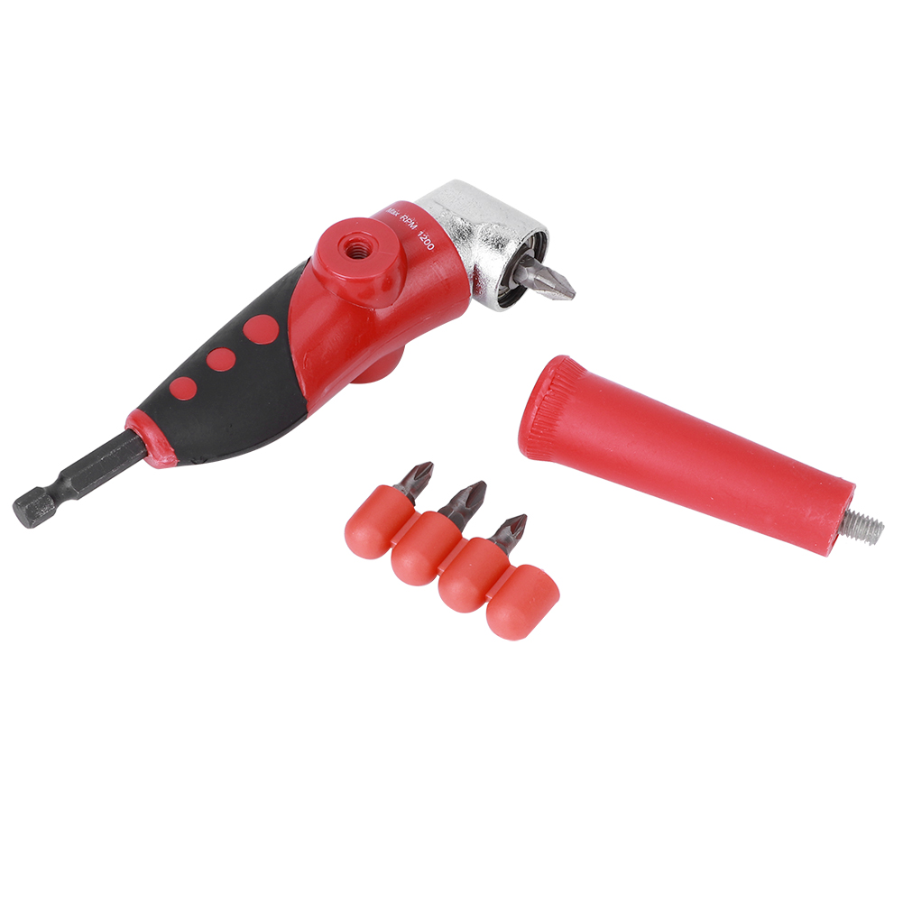 Set Mit 105-grad-schraubendreherbits, Gebogenem Bohrer, 4-teilig, Adapter Für Phillips-schraubendreherbitgriffe