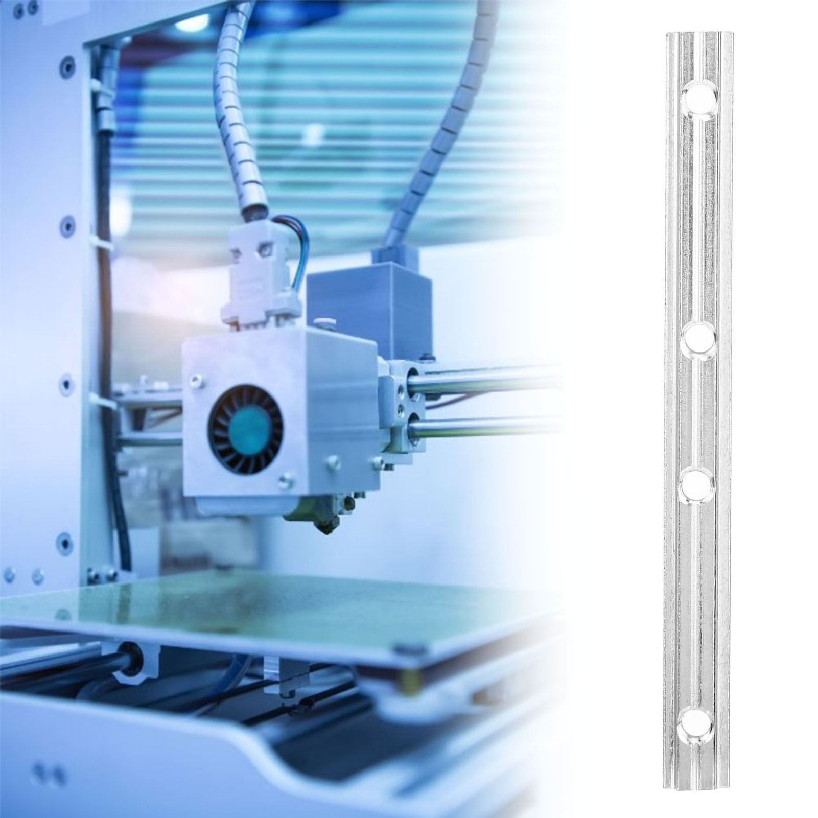 5 Stück À 20 Aluminiumprofilverbinder, Gerade, Verlängert, Für Cnc-werkzeugmaschinen, Eu-standard