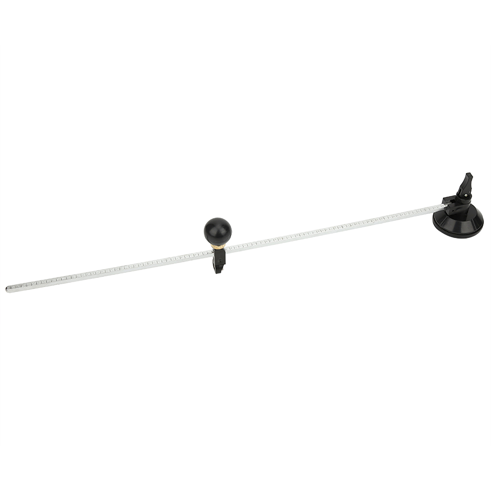 50 Cm Verstellbarer Glasschneider Mit Saugnapf, Silberner Glasschneider