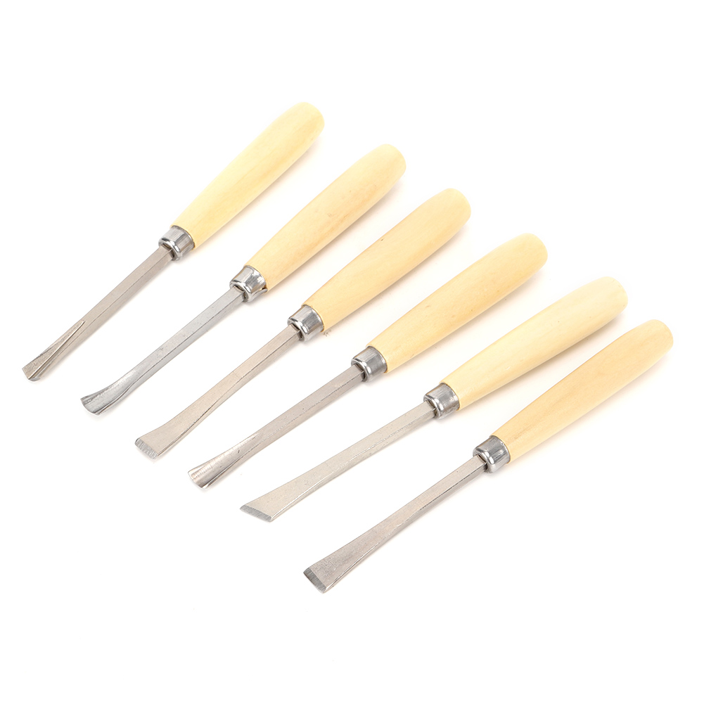 Set Mit 6 Schreinermeißeln, Schnitzwerkzeug, Graviermeißel, Messer, Schreinerwerkzeugen