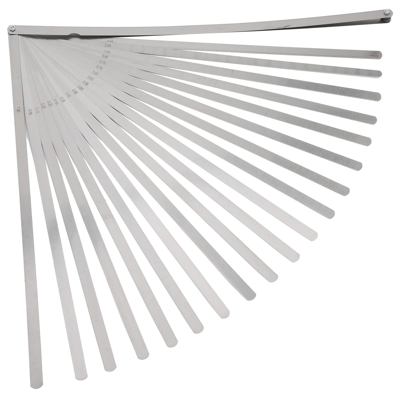Tragbarer 20-blatt-fühlerlehrensatz, Metrisch, Zur Dickenmessung, Edelstahl, 500 Mm Lang