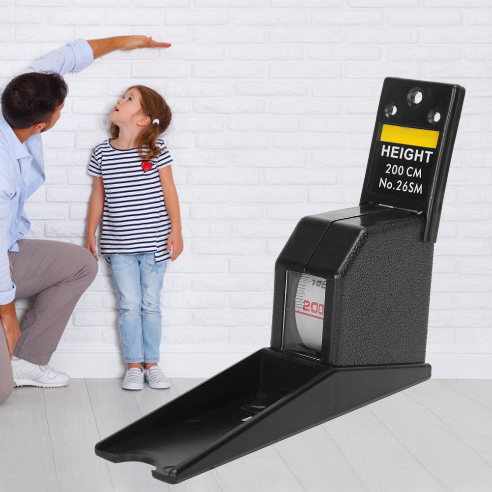 2-meter-höhenmesser, Einziehbares Maßband, Messwerkzeug Aus Metall (schwarz)