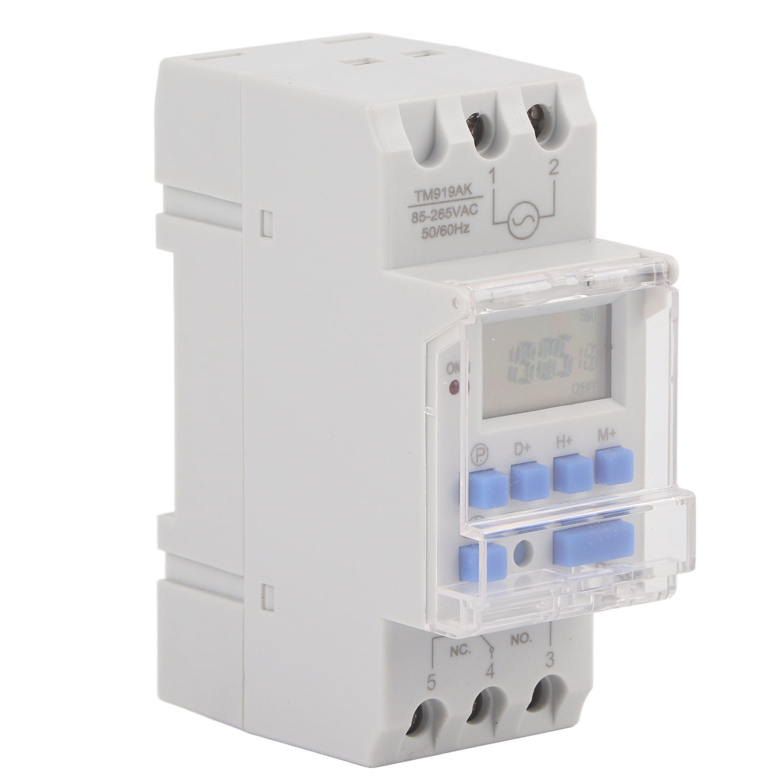 85–265 V Ac, 16 A, Wochentimer (12/24 Stunden) Mit Lcd-ein-/ausschalter Und Programmierbarem Zeitrelais