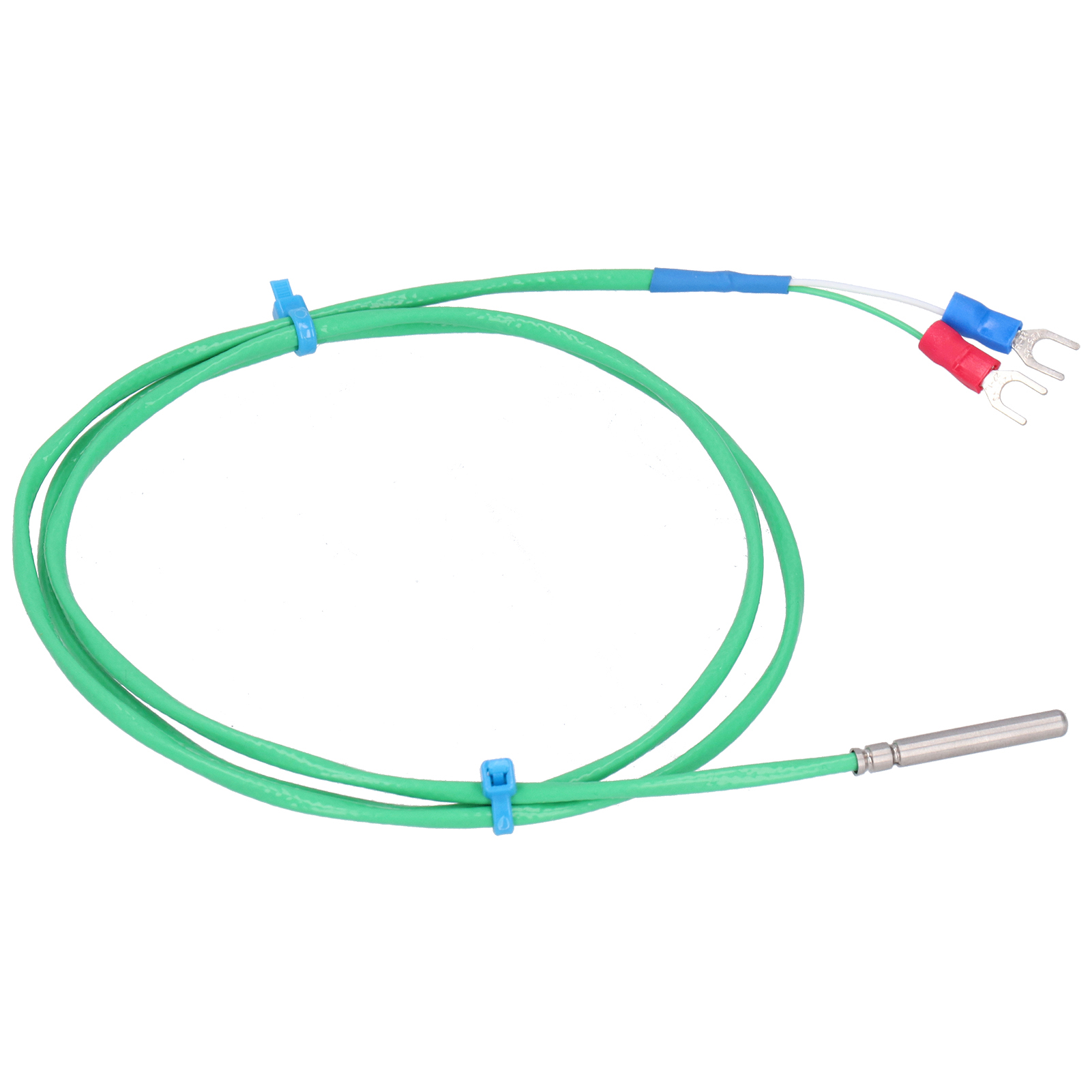 Thermoelement-sonde Typ K, Silikon, Superweiches Kabel Zur Temperaturmessung 0-200℃, Grün, 4x30mm (2 Meter)