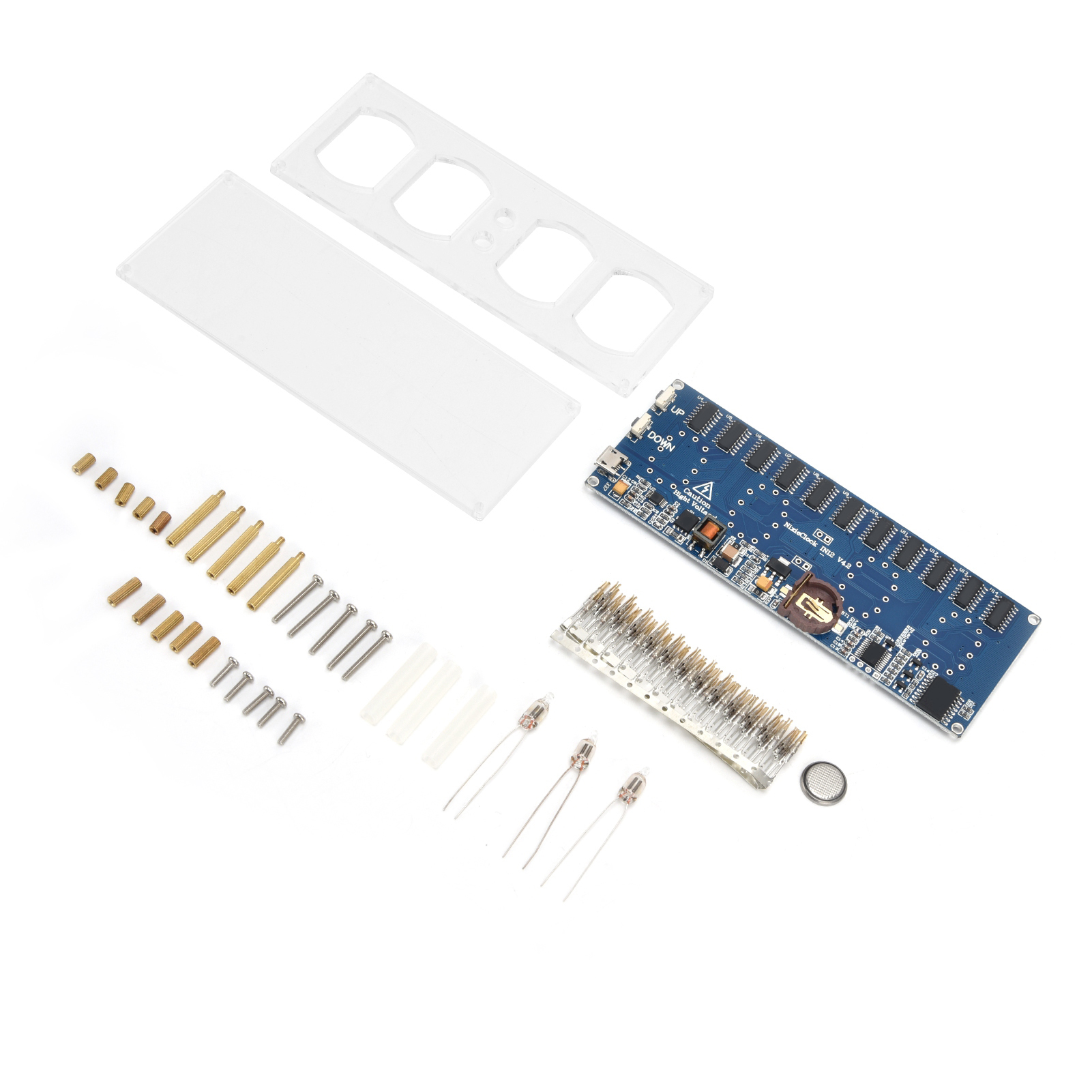 Elektronische Uhrenbausätze Mit Digitalröhren-leiterplatten, Nixie-röhren-uhrenbausätze Mit Led-leiterplatten